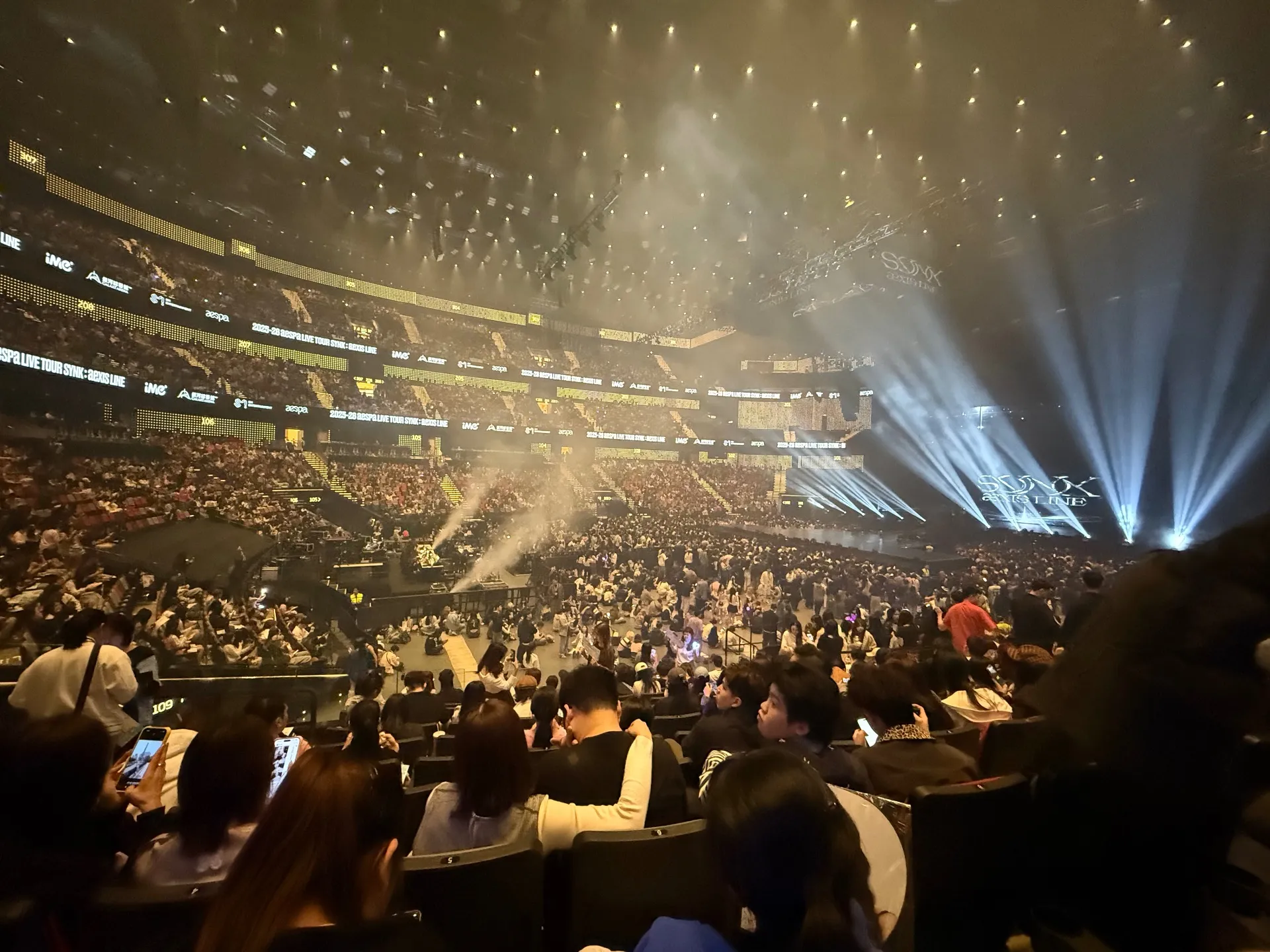 澳門銀河綜藝館 (Galaxy Arena) 111 區 Q排6號 視野照片 - 2025-26 aespa LIVE TOUR - SYNK: aeXIS LINE - in MACAU