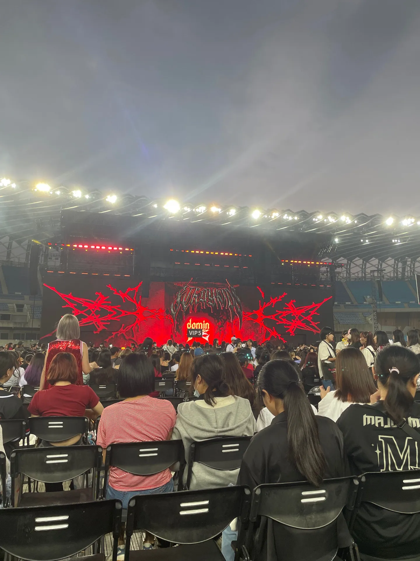 Kaohsiung National Stadium N โซน แถว 中 ที่นั่ง 右 ภาพวิวที่นั่ง - Stray Kids World Tour <dominiATE KAOHSIUNG>