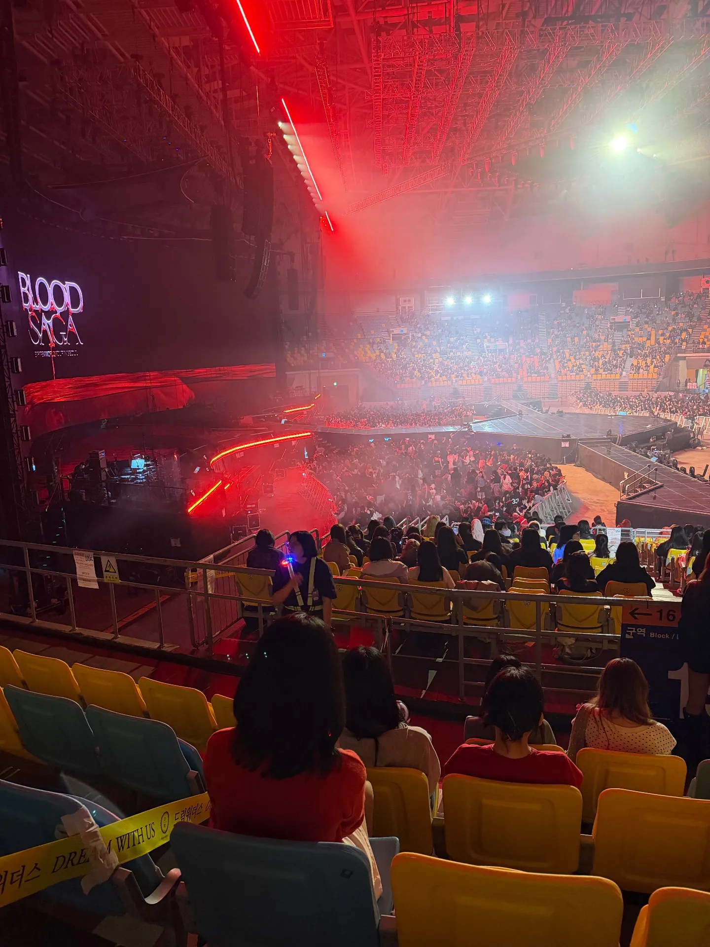 KSPO Dome 首爾奧林匹克體操競技場 43 區 5排排7號號 視野照片 - ENHYPEN BLOOD SAGA