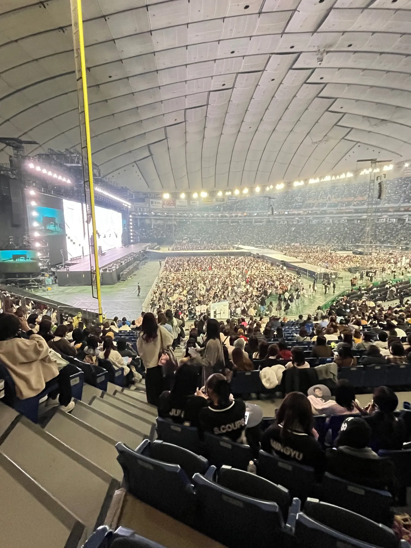 東京巨蛋 (Tokyo Dome) 超猛: tkd-a48 3壘側一階35排排473號 視野照片 - SEVENTEEN WORLD TOUR NEW