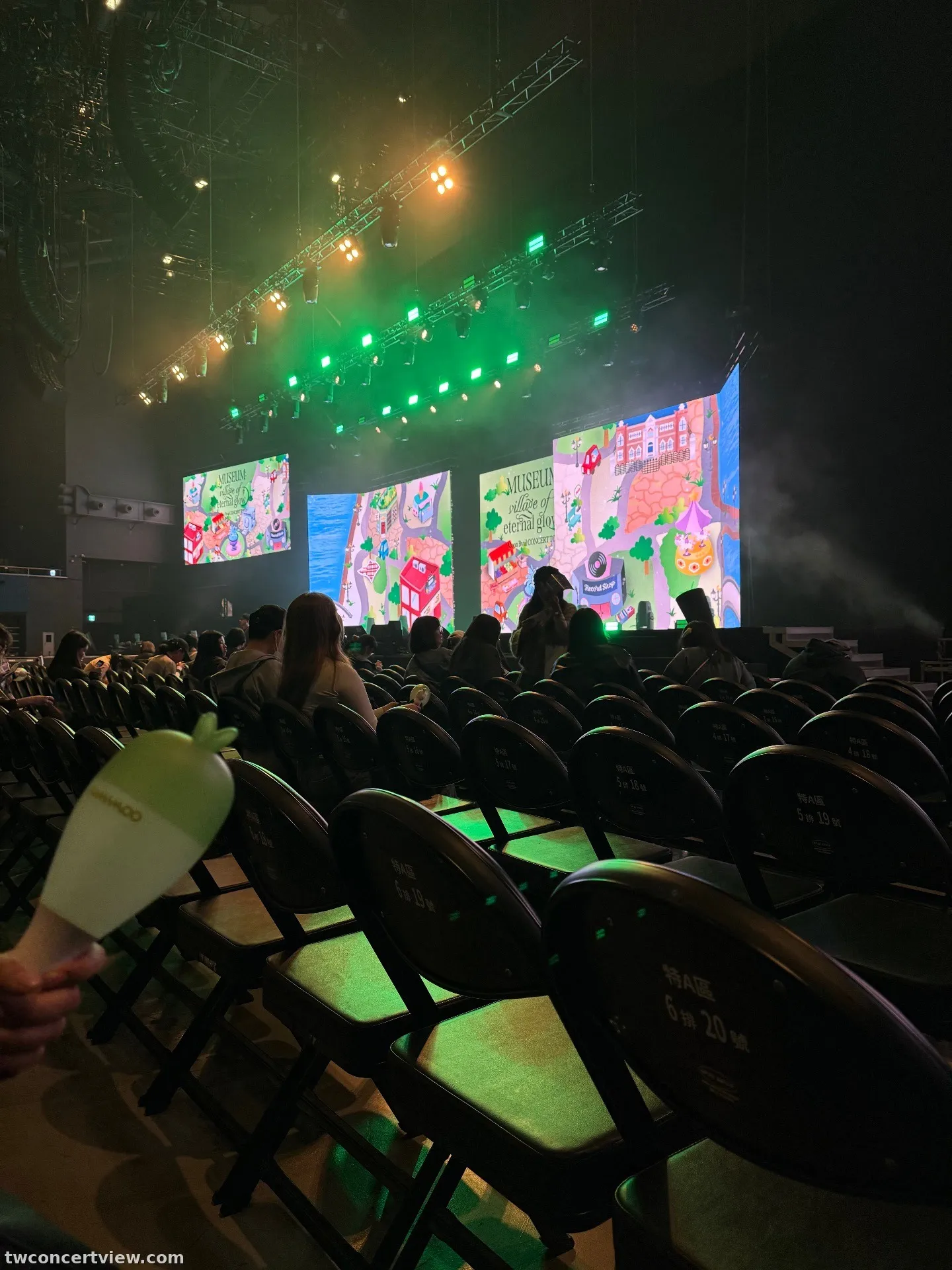 高雄流行音樂中心 自動建檔區域: kpm-floorb 中排右號 視野照片 - Moon Byul Concert Tour