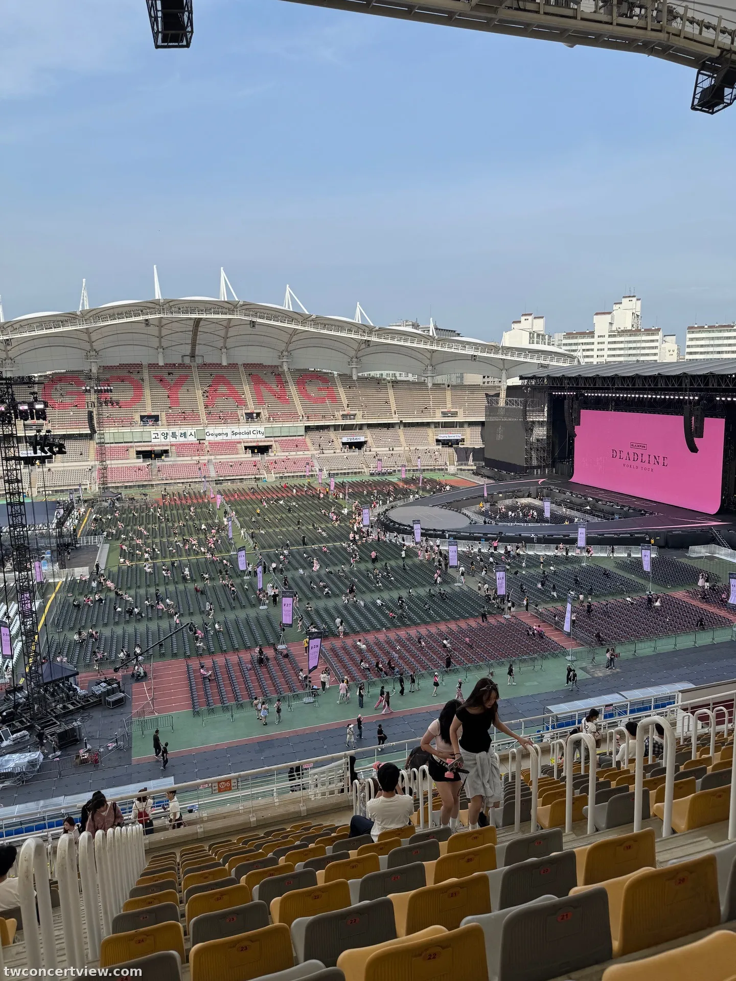 高陽體育館 (Goyang Gymnasium) W6 區 21排24號 視野照片 - BLACKPINK DEADLINE WORLD TOUR