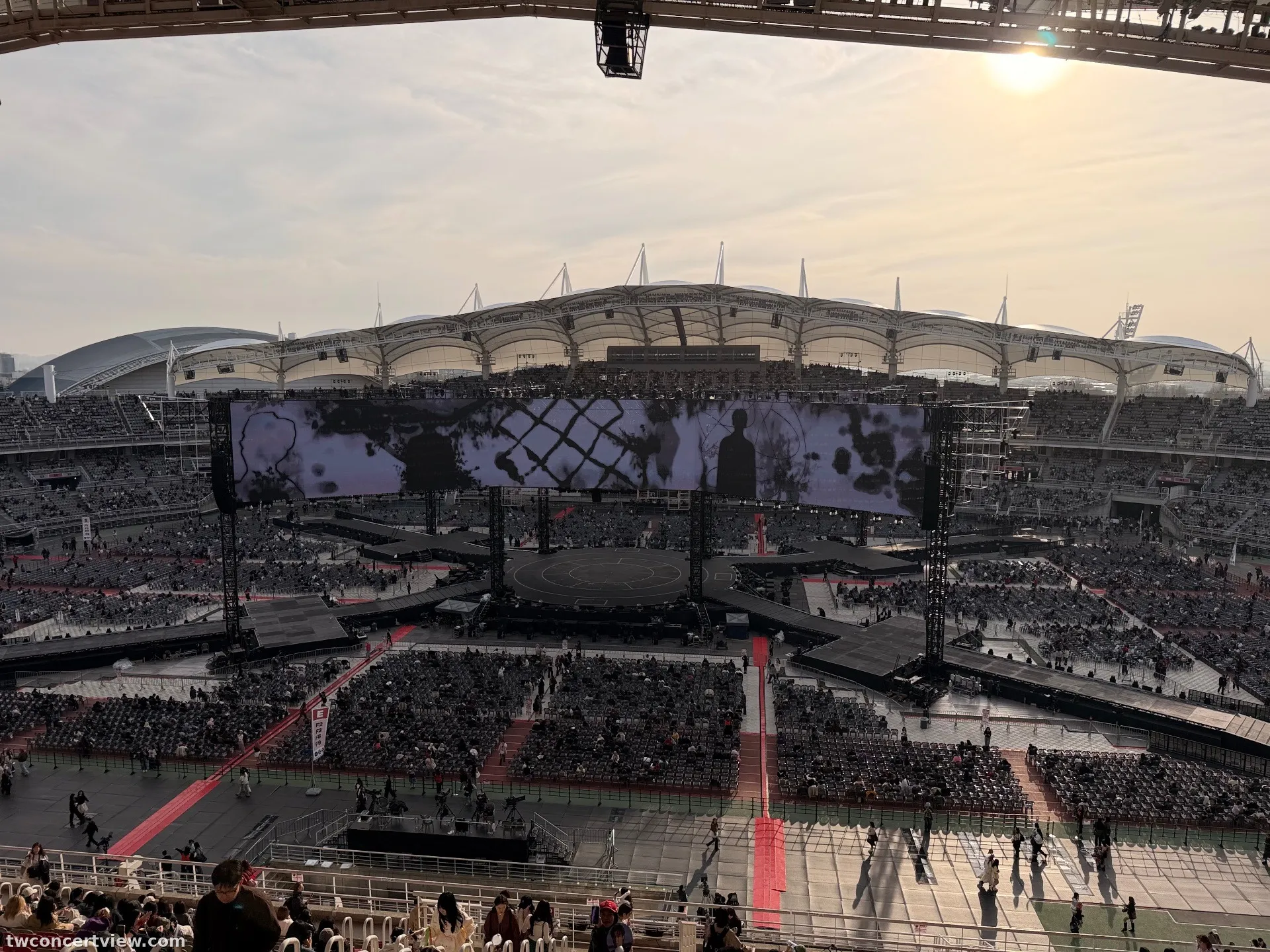 Goyang Gymnasium (Center Stage) E9 Row 24, Seat 19 seat view - BTS ARIRANG
