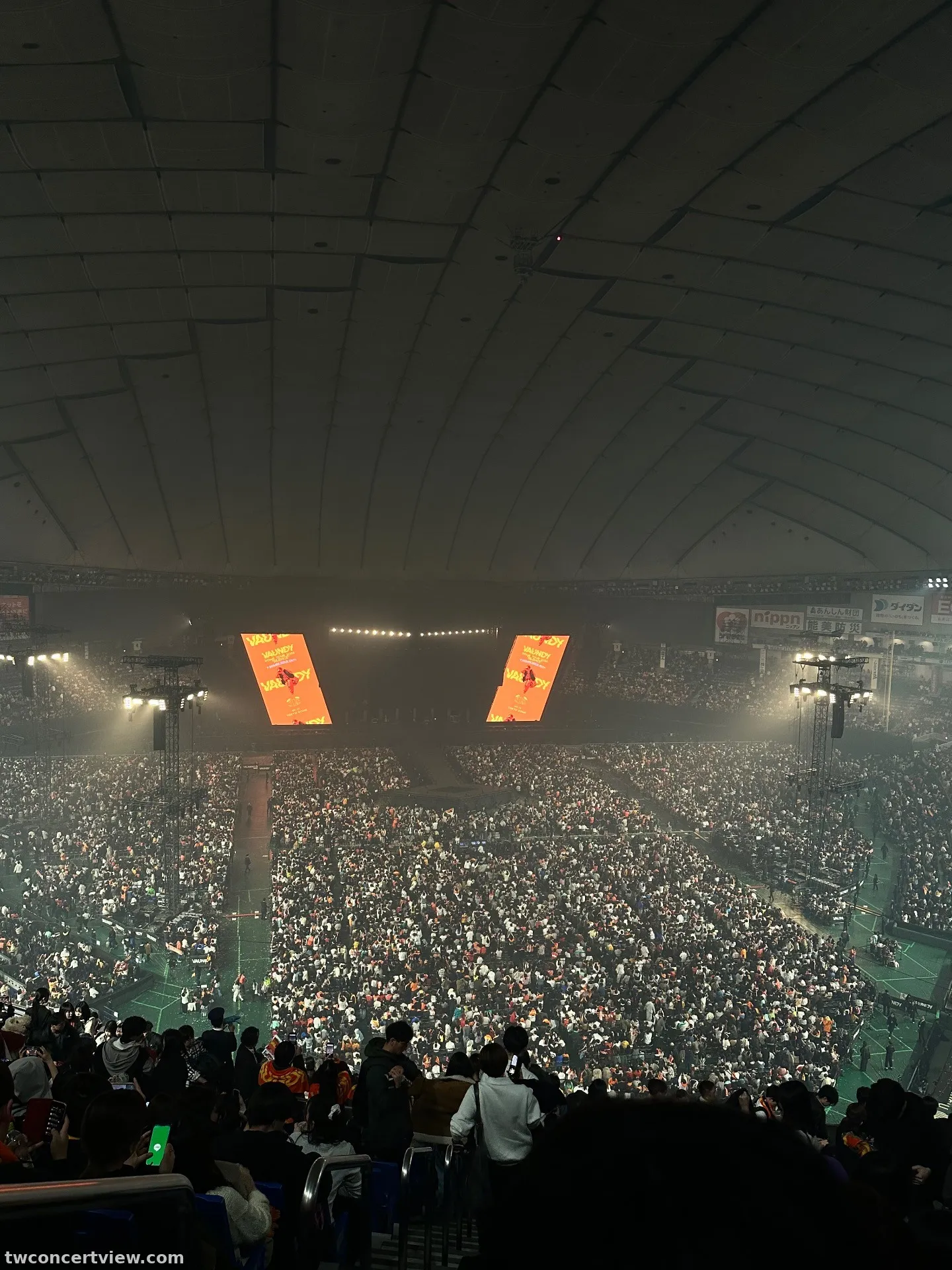東京巨蛋 (Tokyo Dome) 超猛: tkd-e26 26排57號 視野照片 - Vaundy DOME TOUR 2026 “SILENCE”