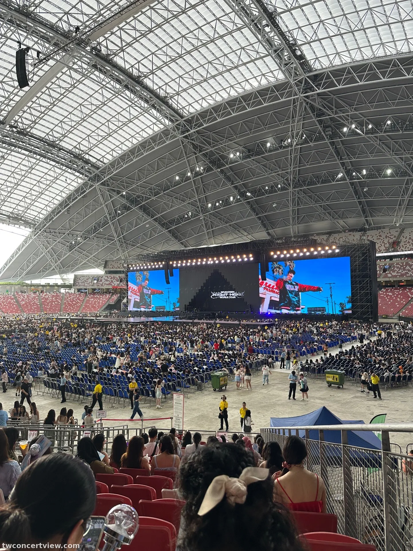 新加坡國家體育場 119A 區 T排7號 視野照片 - SEVENTEEN “RIGHT HERE” in SINGAPORE