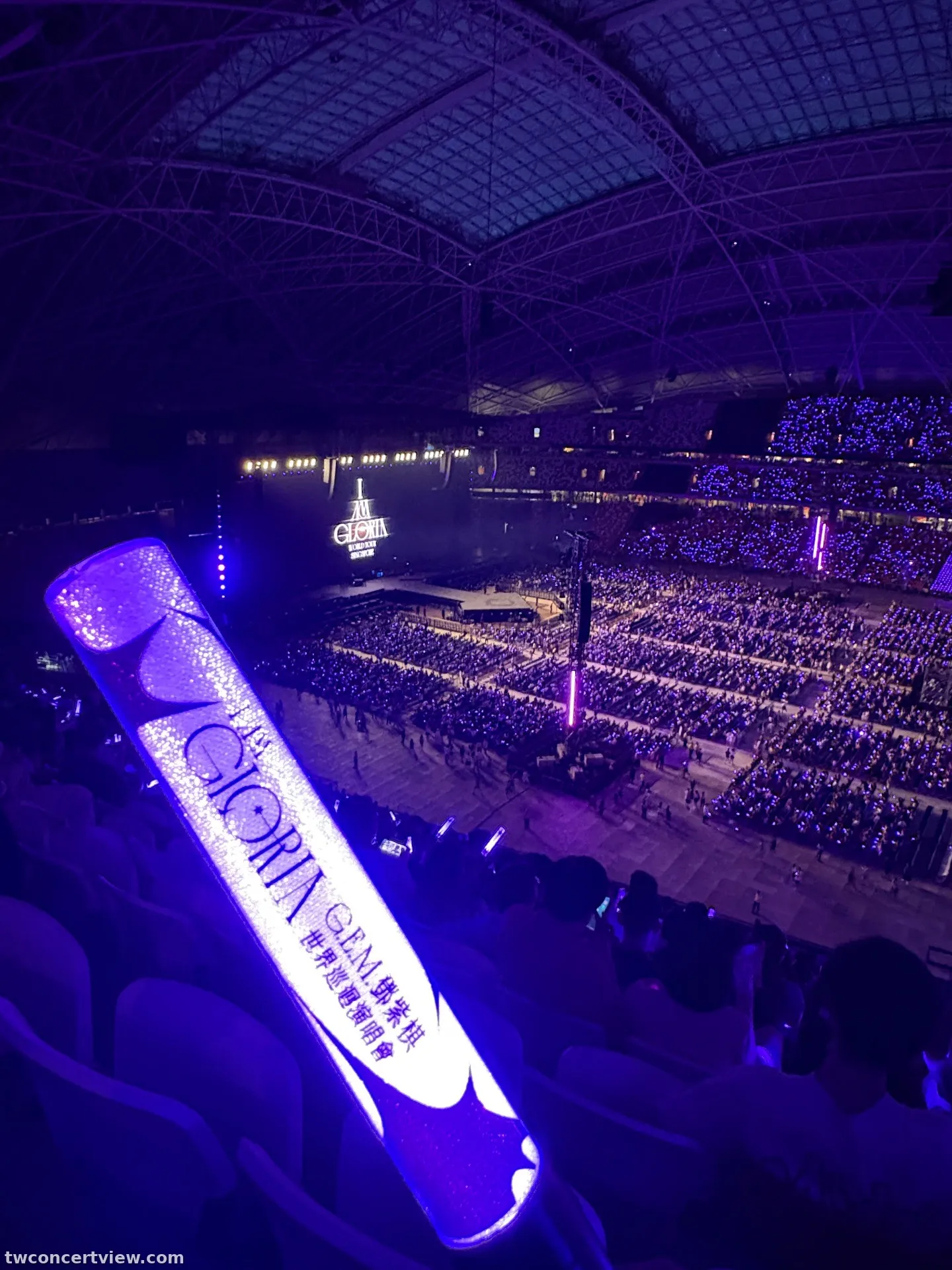 新加坡國家體育場 640 區 Row S排Seat 54號 視野照片 - G.E.M. I AM GLORIA World Tour 2.0