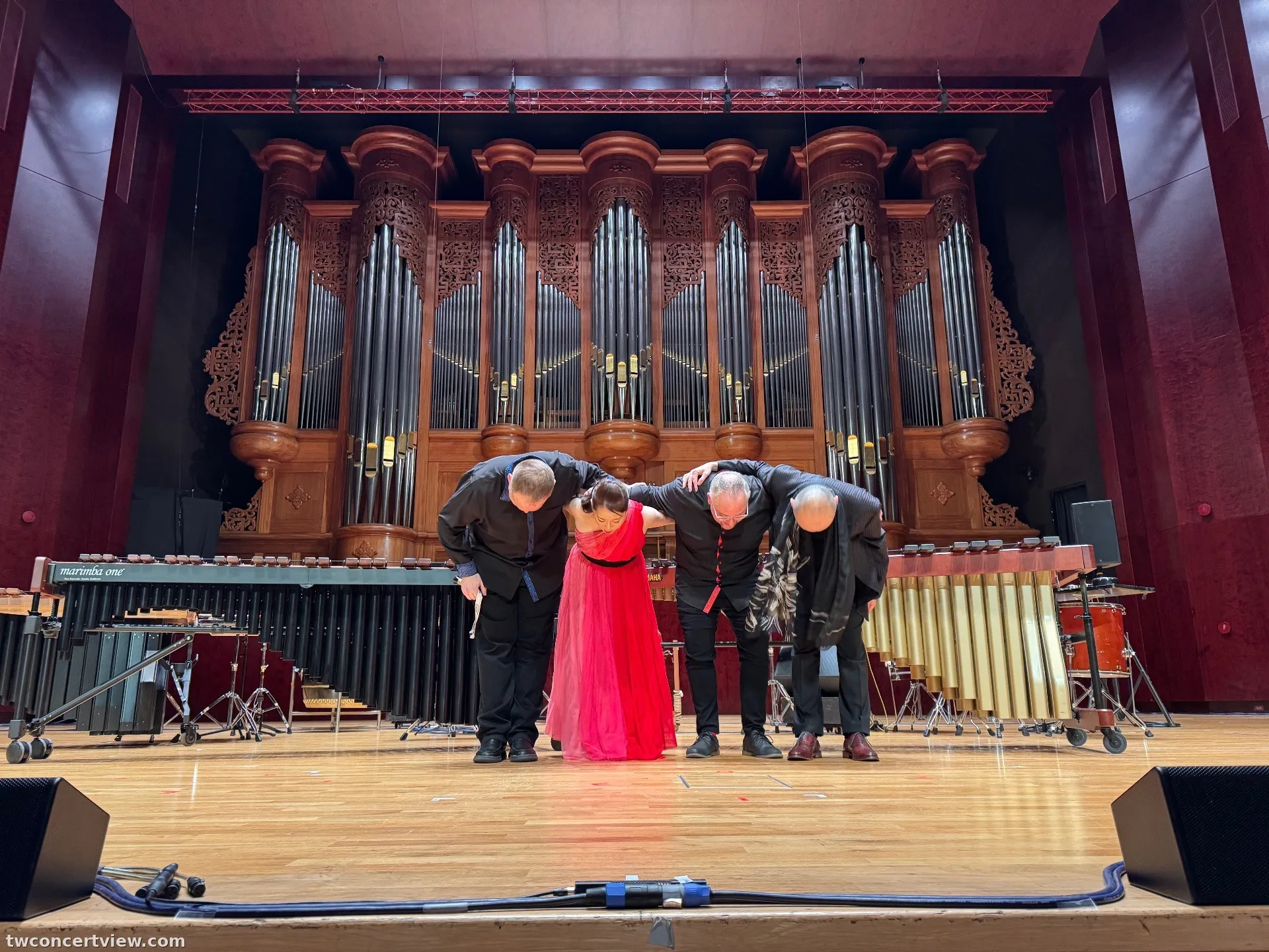 國家音樂廳 1M 區 1排1號 視野照片 - 2026 TIPC Pius Cheung, Daimo Eriko & Quey Percussion Duo