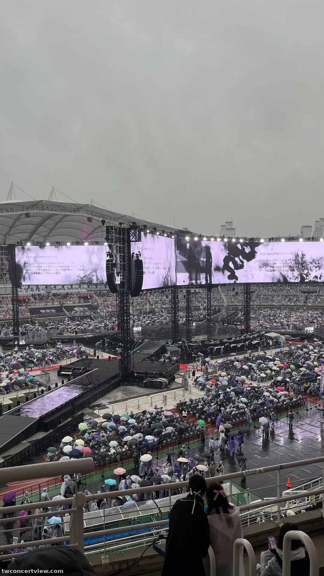 高陽體育館中央舞台 W8 區 7排28號 視野照片 - BTS World Tour ‘ARIRANG’ in Goyang