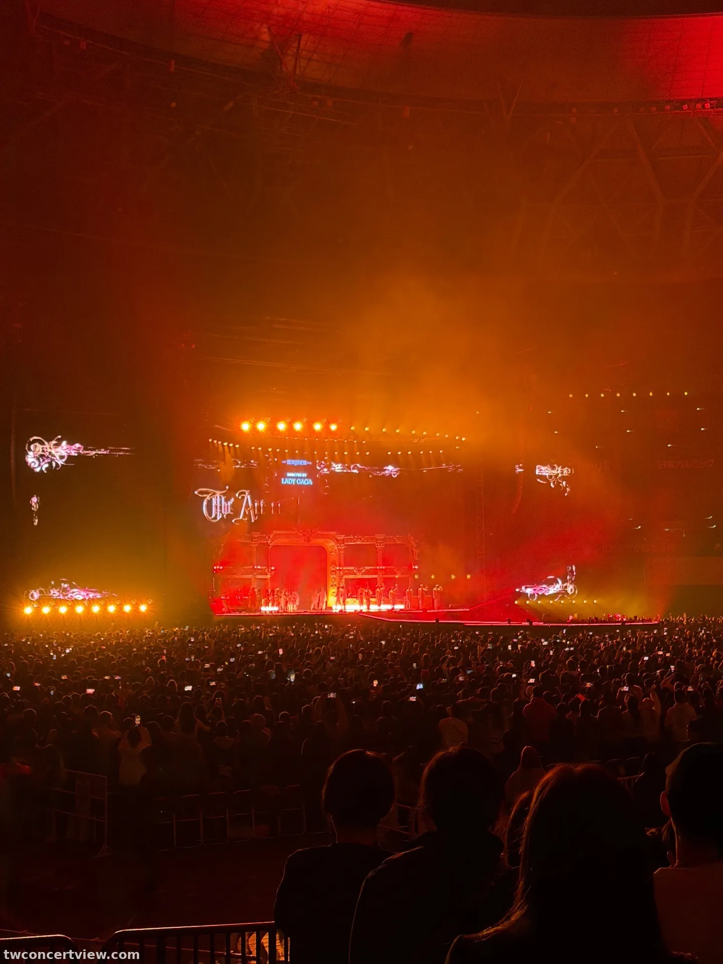 京瓷巨蛋 (Kyocera Dome Osaka) D201 區 L排204號 視野照片 - LADY GAGA:THE MAYHEM BALL