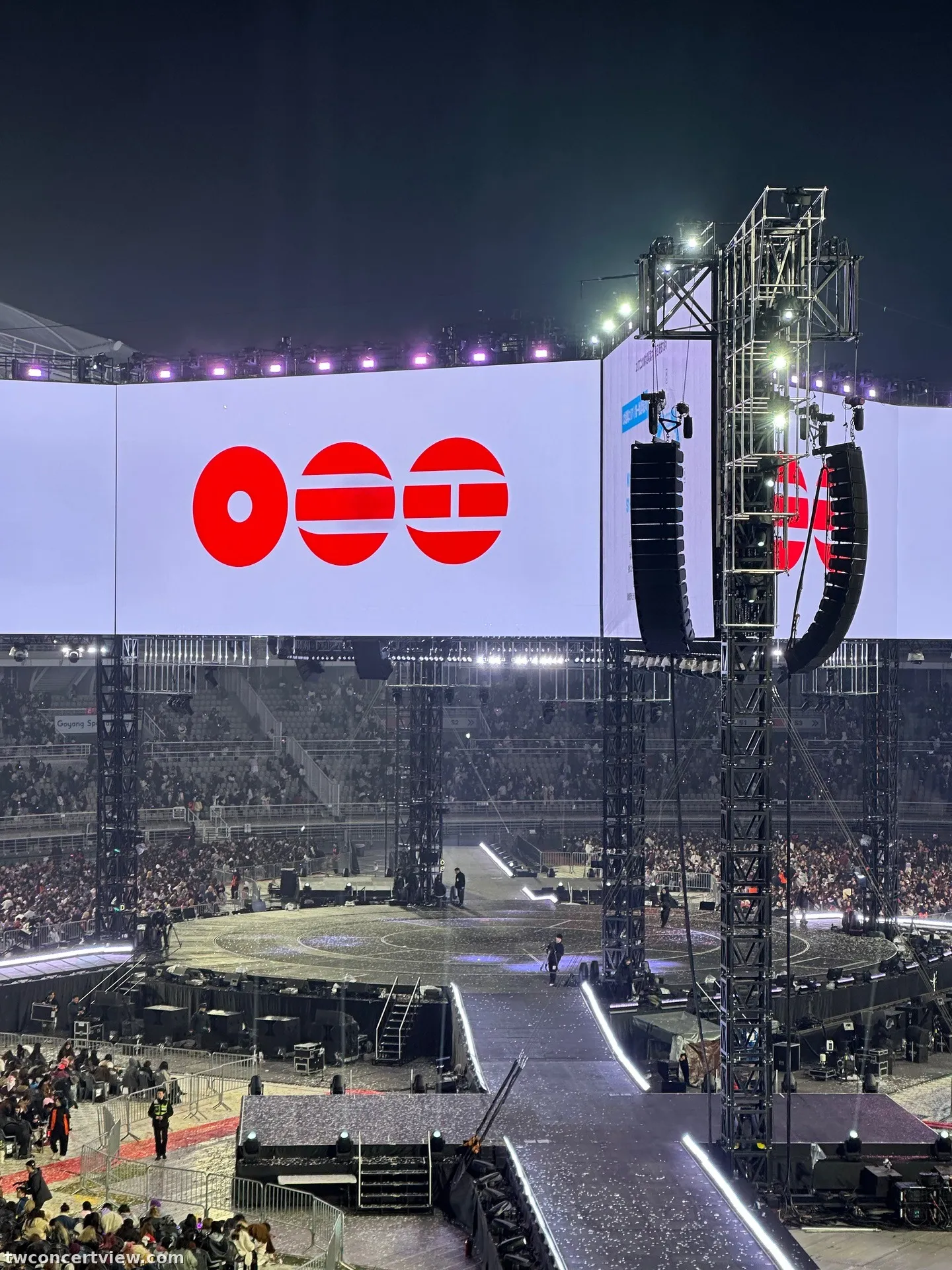 Goyang Gymnasium (Center Stage) N6 Row 14, Seat 39 seat view - BTS ARIRANG 高陽首場