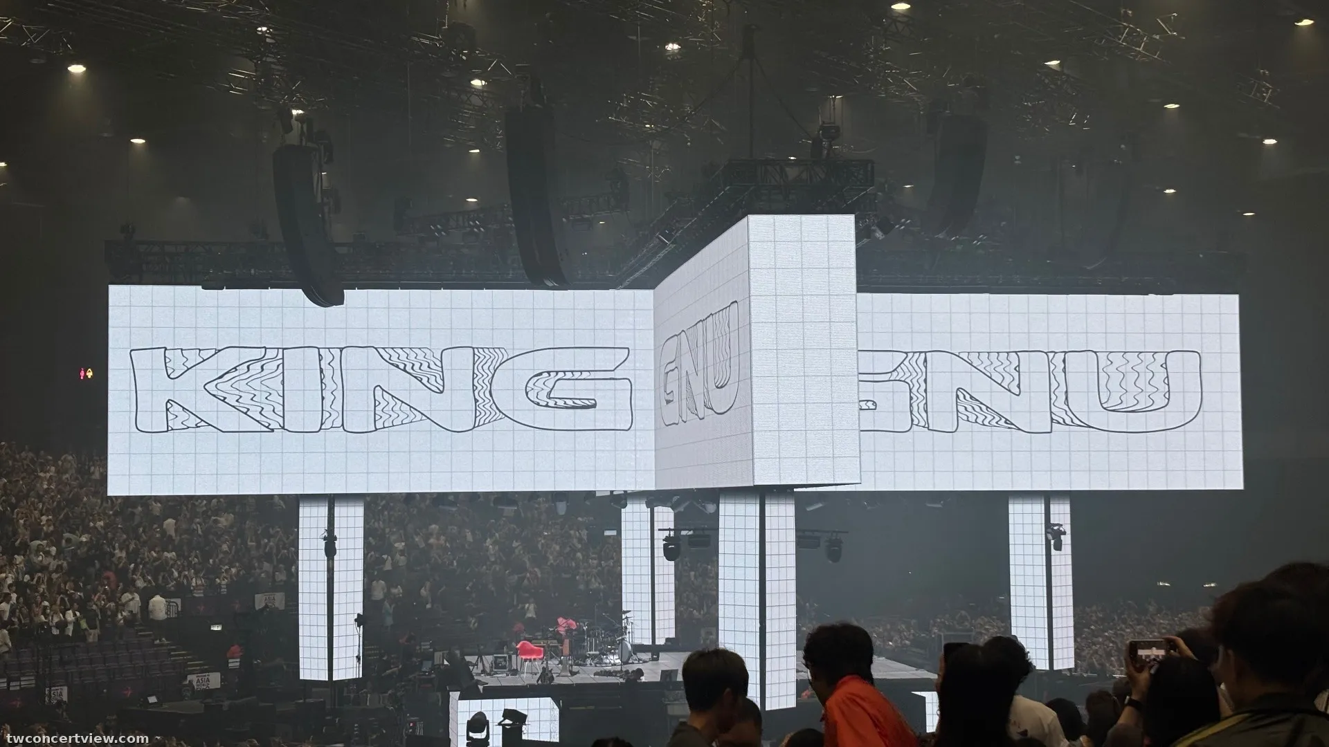 AsiaWorld-Expo 亞洲國際博覽館 23 區 R排23號 視野照片 - King Gnu CENRAL Tour 2026