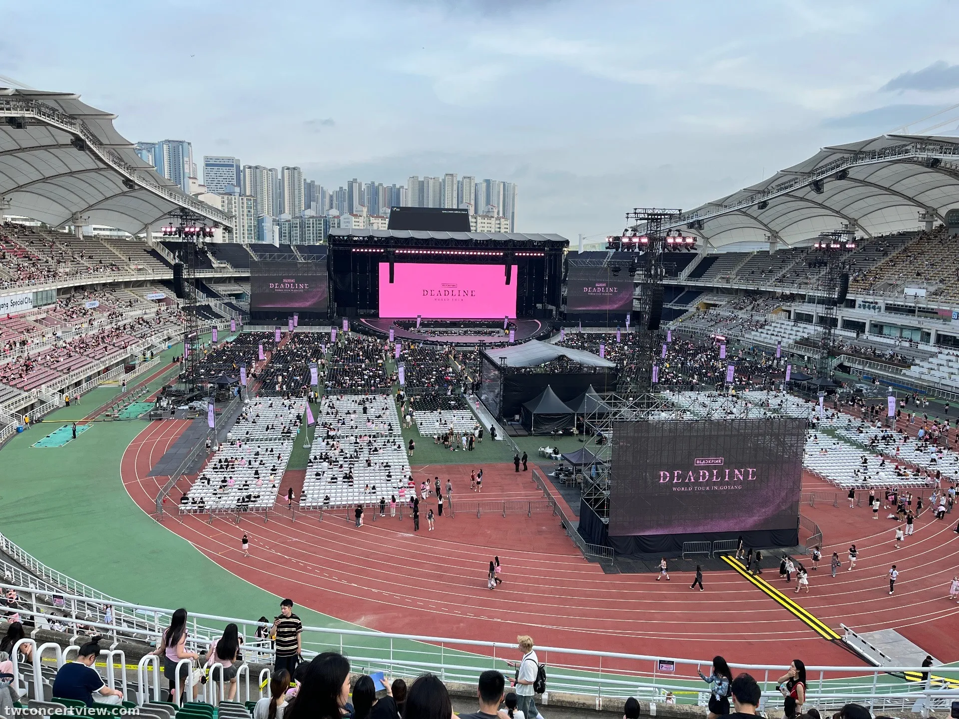 高陽體育館 (Goyang Gymnasium) N9 區 最後一排（山頂）排 視野照片 - Blackpink deadline