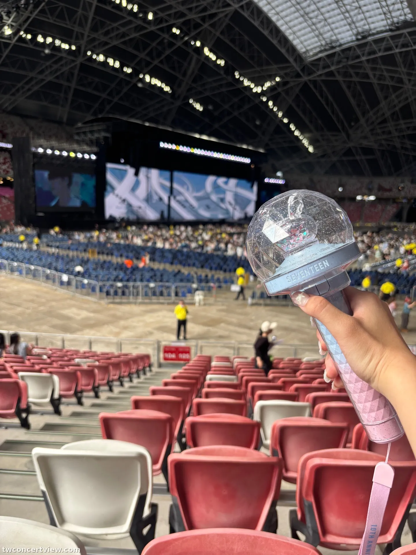 新加坡國家體育場 105 區 Q排2號 視野照片 - SEVENTEEN WORLD TOUR [NEW_] IN SINGAPORE