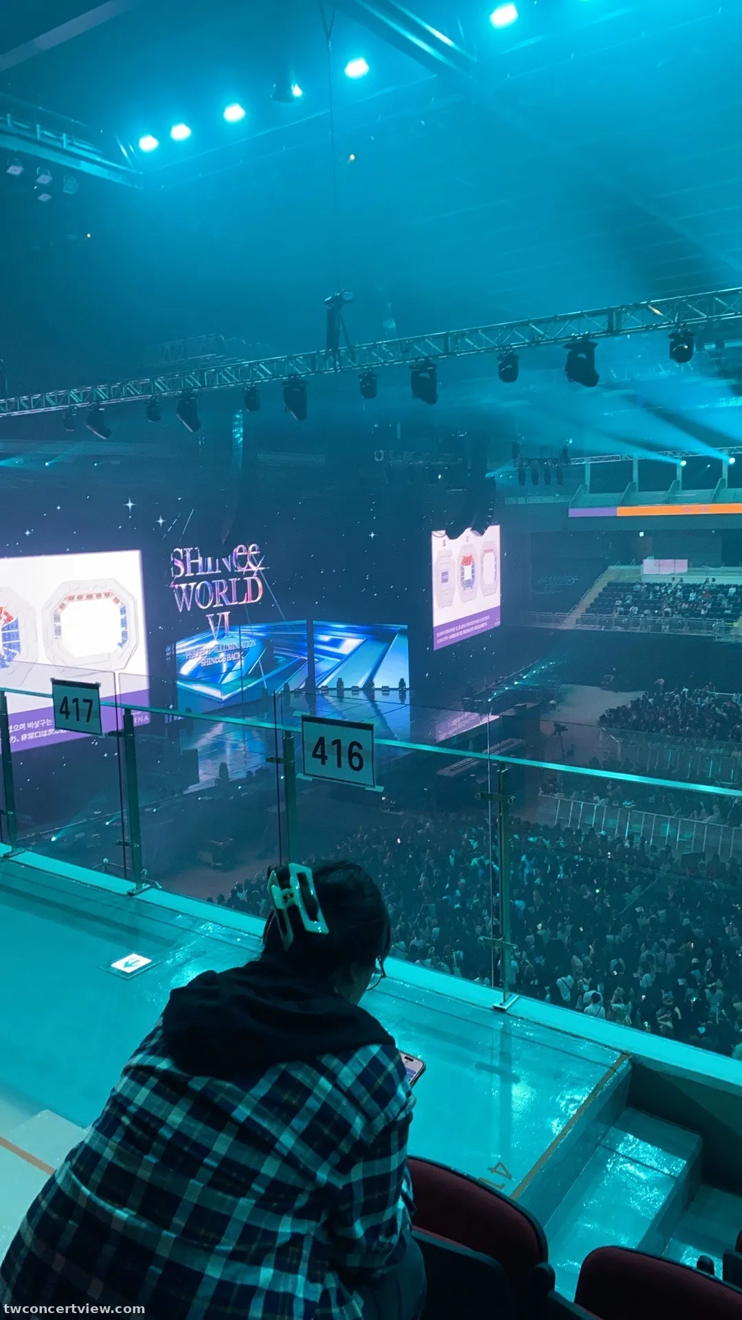 인스파이어 아레나 416 구역 좌석 시야 사진 - SHINee WORLD VI [PERFECT ILLUMINATION : SHINee's BACK]