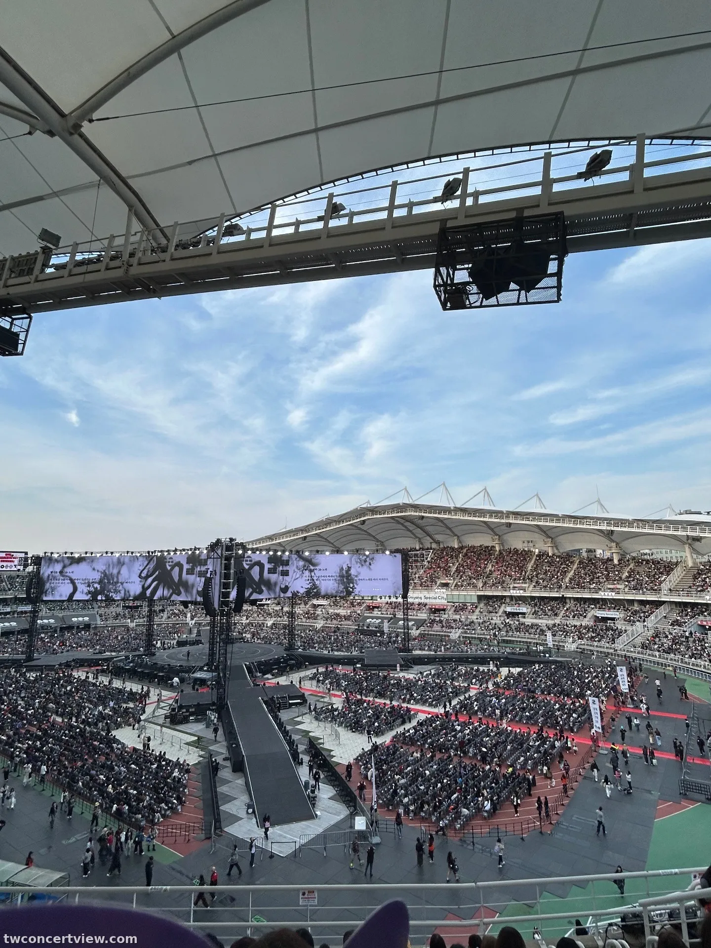 高陽體育館中央舞台 S11 區 11排45號 視野照片 - BTS WORLD TOUR ‘ARIRANG’ IN GOYANG