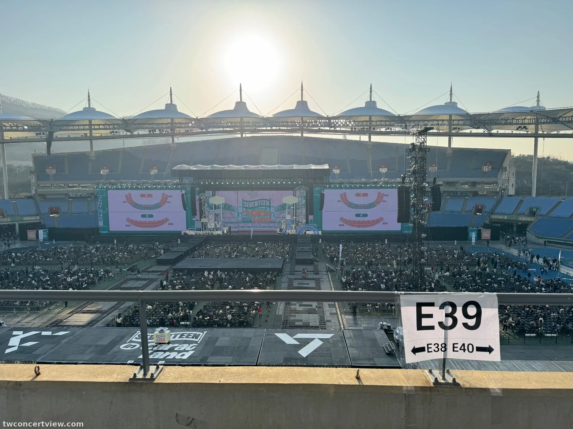 Incheon Munhak Stadium E39 Row 2, Seat 29 seat view - 2025 SVT 9th FAN MEETING