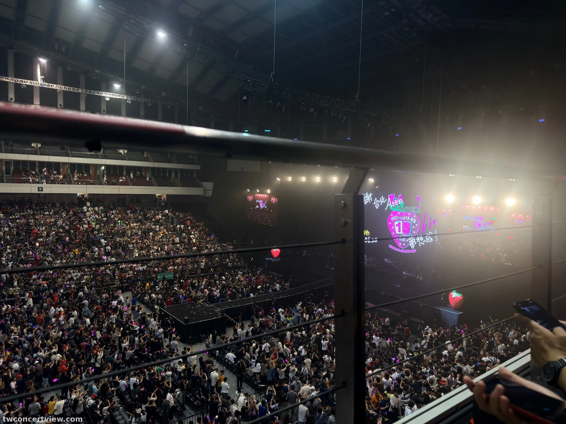 Taipei Arena (台北小巨蛋) 305 구역 1열1번 좌석 시야 사진 - LiSA - LiVE is Smile Always～15～ in Taipei