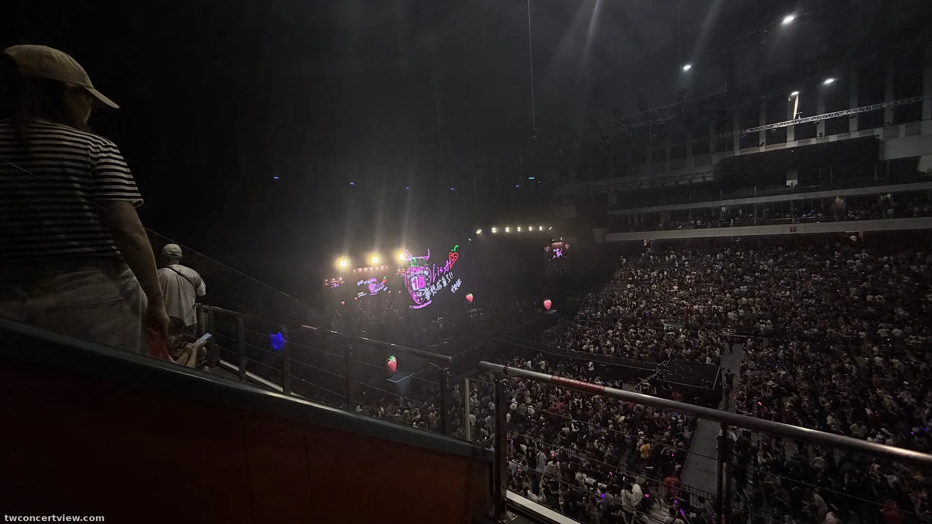 Taipei Arena (台北小巨蛋) 307 2排列5號番 座席からの眺め - LiVE is Smile Always～15～ in Taipei