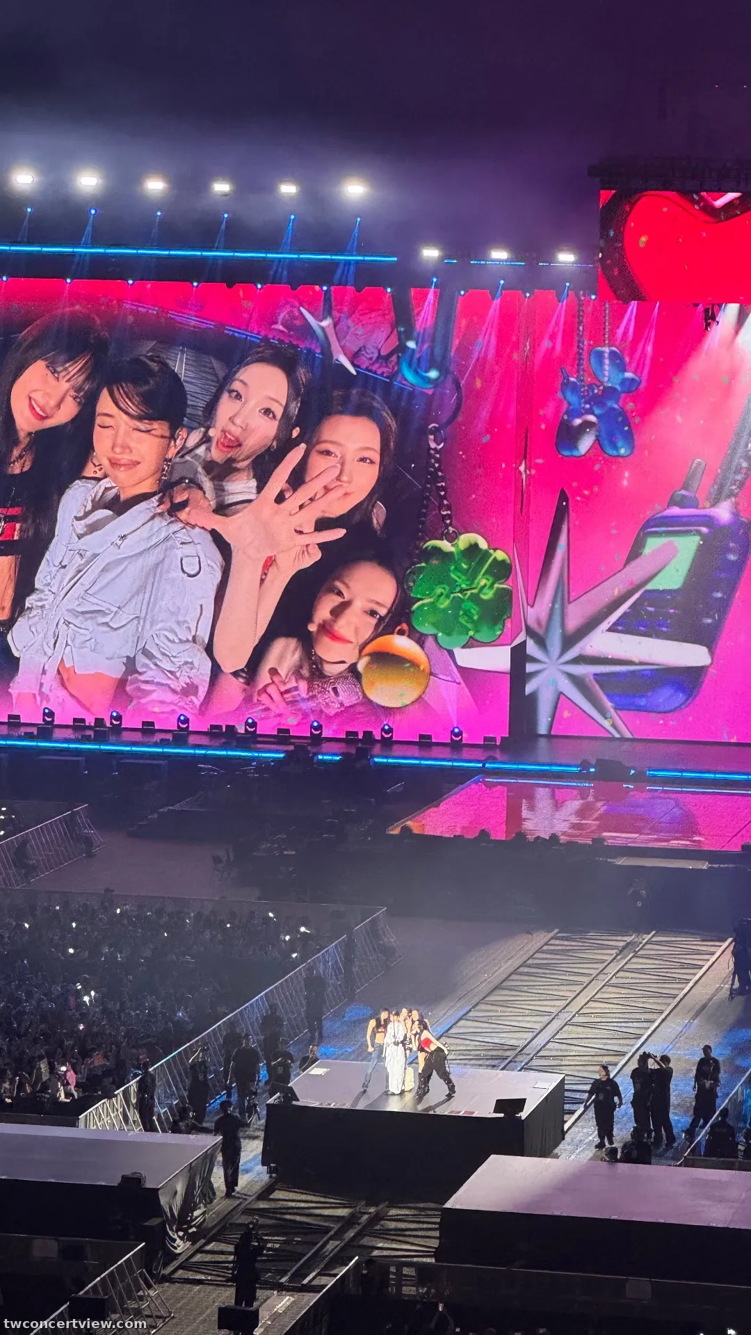 香港啟德主場館 (Kai Tak Main Stadium) 13 區 519B排545號 視野照片 - I-DLE syncopation