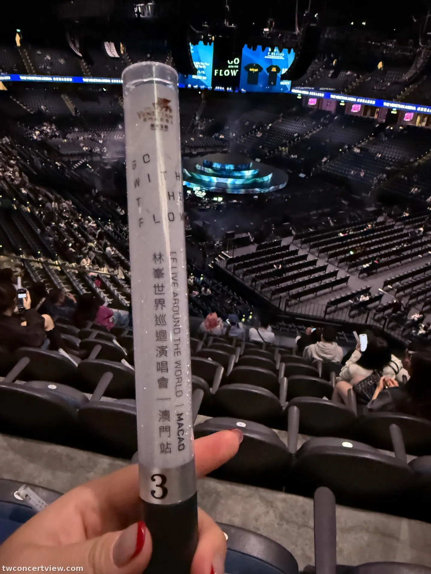 澳門威尼斯人綜藝館 228 區 J排10號 視野照片 - 林峯 Go with the flow