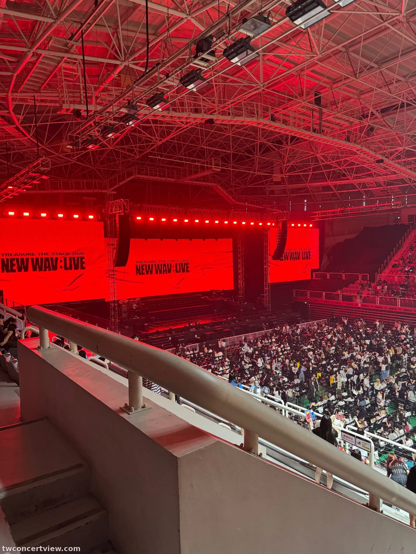 高麗大學化汀體育館（Tiger Dome） L 區 12排5號 視野照片 - TREASURE THE STAGE 2026 NEW WAV : LIVE IN SEOUL