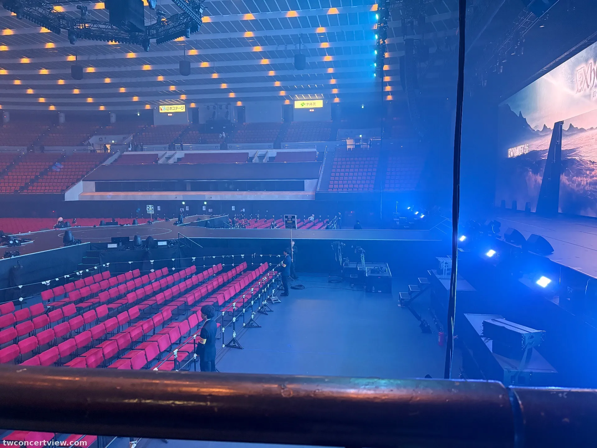 大阪城音樂廳 (Osaka-jo Hall) 36 區 1排排33號號 視野照片 - EXO PLANET #6 - EXhOrizon in JAPAN