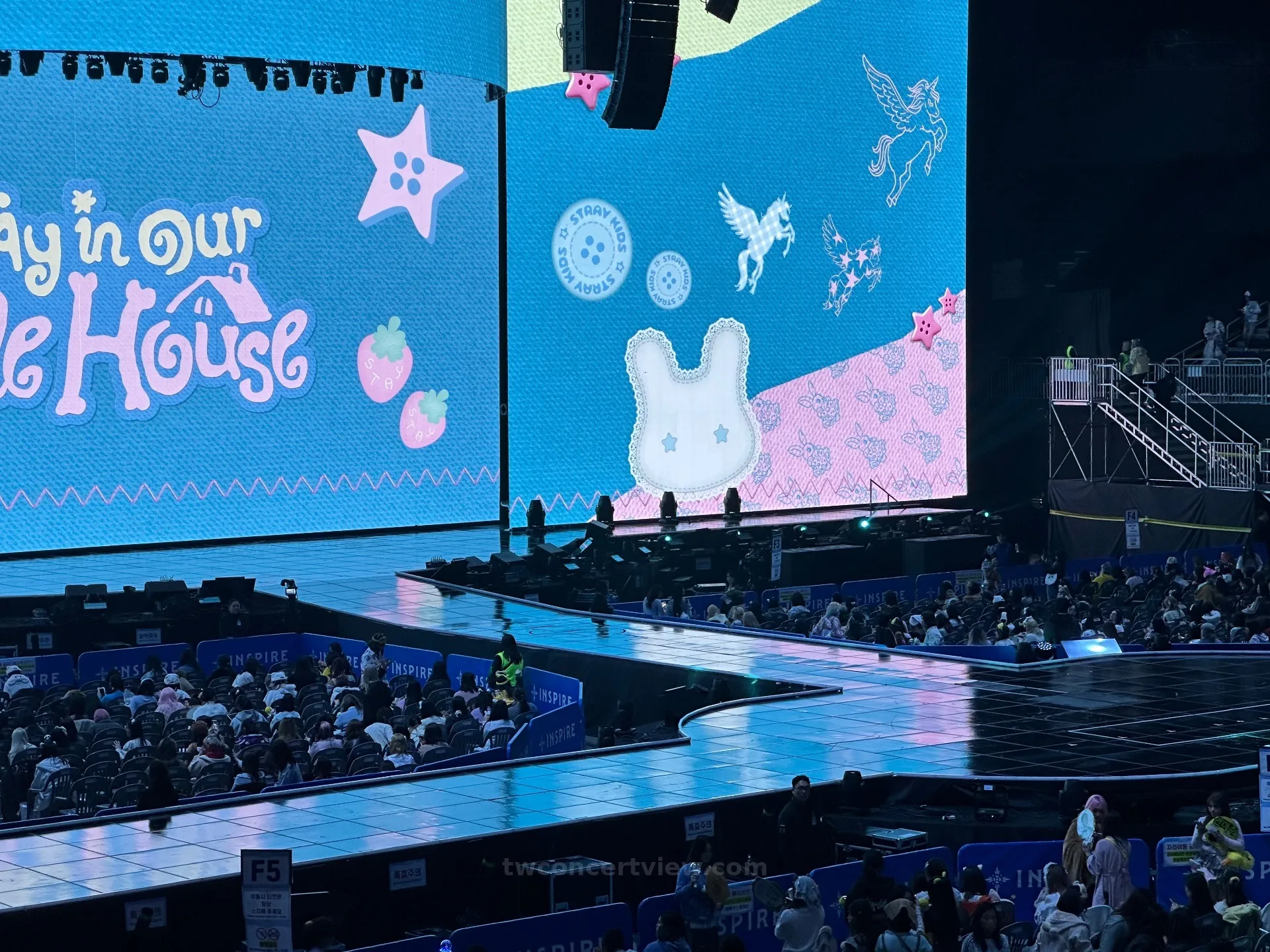 Inspire Arena 210 Row F, Seat 25 seat view - StrayKids六期飯咪