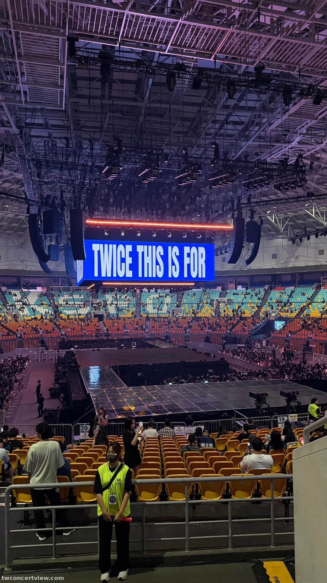 KSPO Dome 49 โซน แถว 4 ที่นั่ง 3 ภาพวิวที่นั่ง - TWICE 〈THIS IS FOR〉 WORLD TOUR FINALE in SEOUL