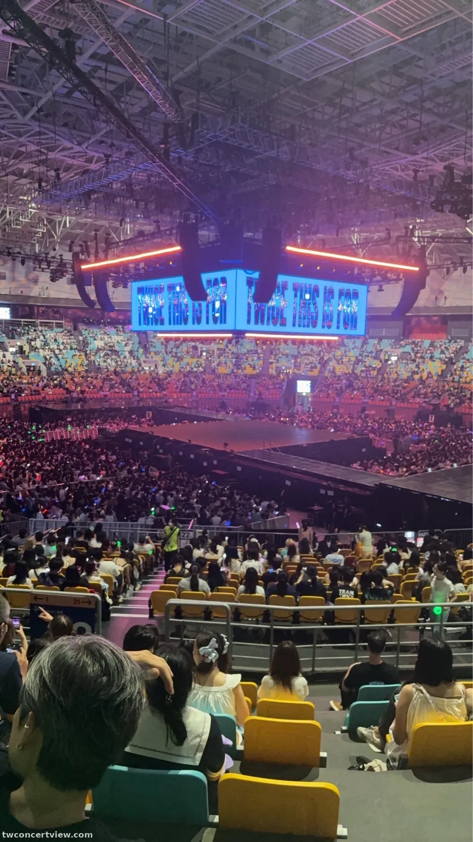 KSPO Dome 52 6列10番 座席からの眺め - TWICE 〈THIS IS FOR〉 WORLD TOUR FINALE in SEOUL