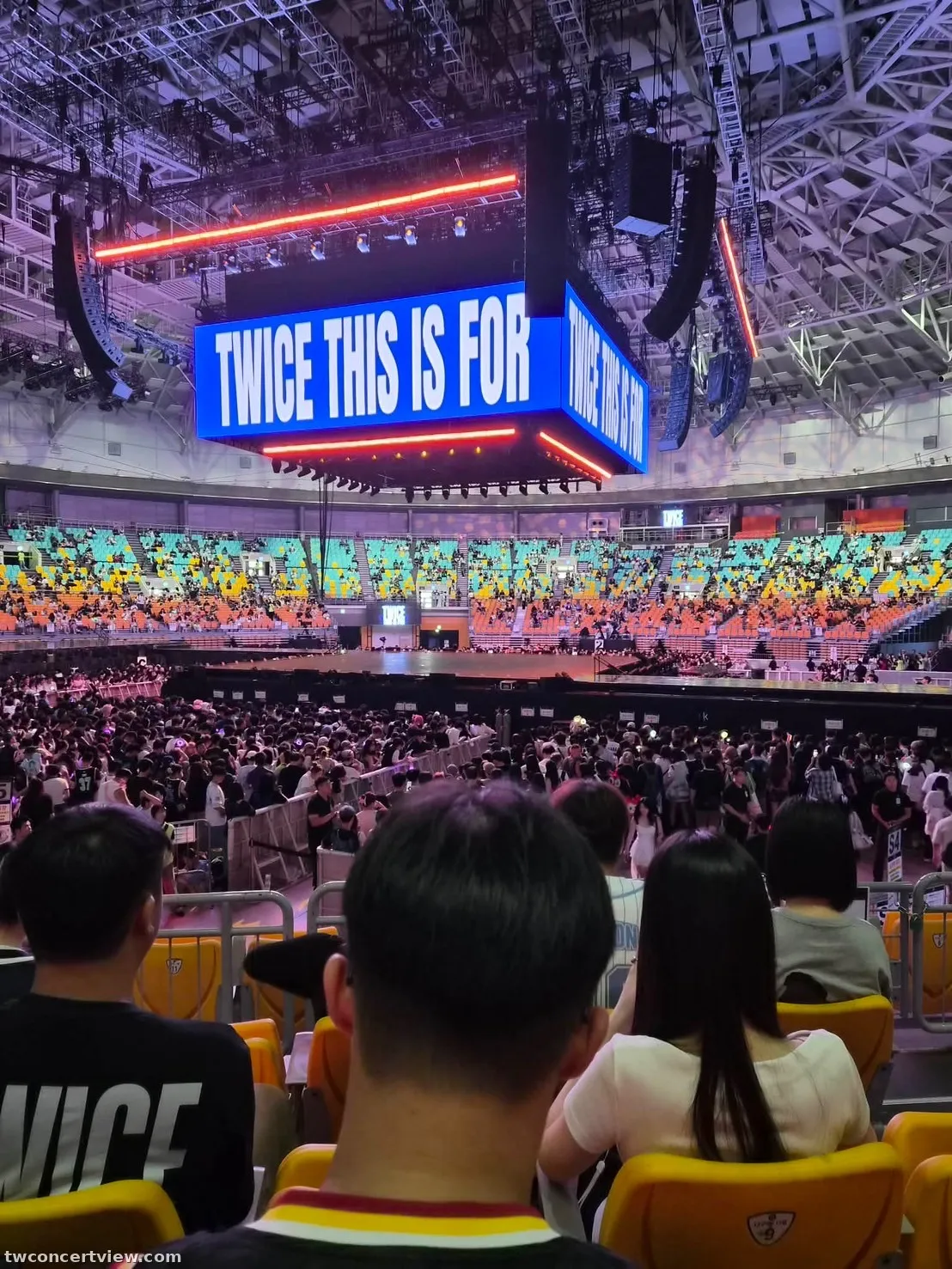 KSPO Dome 12 โซน แถว 15 ที่นั่ง 12 ภาพวิวที่นั่ง - TWICE 〈THIS IS FOR〉 WORLD TOUR FINALE in SEOUL