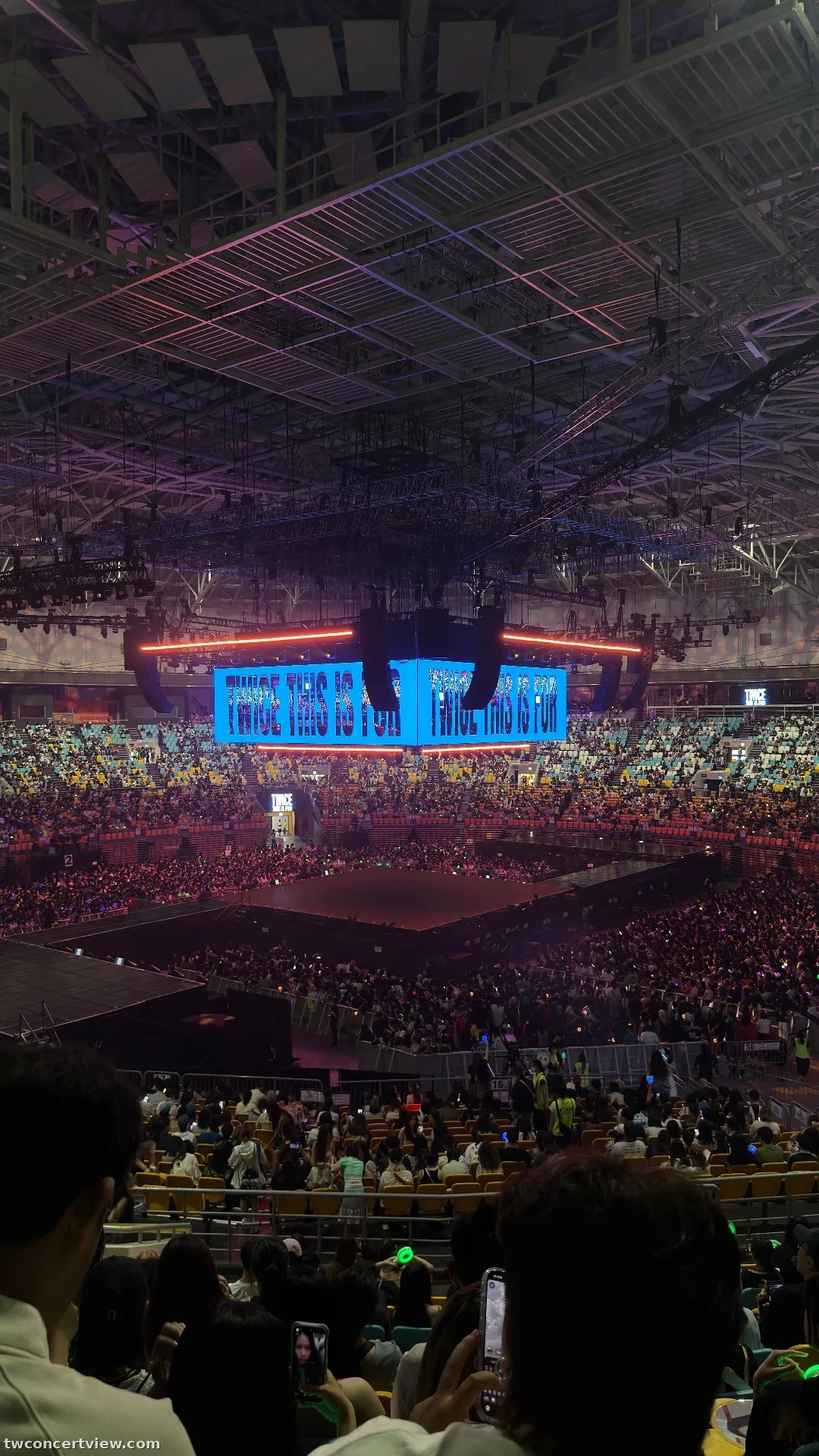 KSPO Dome 45 โซน แถว 11 ที่นั่ง 20 ภาพวิวที่นั่ง - TWICE THIS IS FOR IN SEOUL FINALE