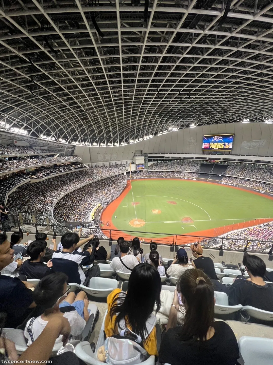 Taipei Dome (Baseball Mode) 214 Row 13, Seat 10 seat view - 中信兄弟賽後 ITZY