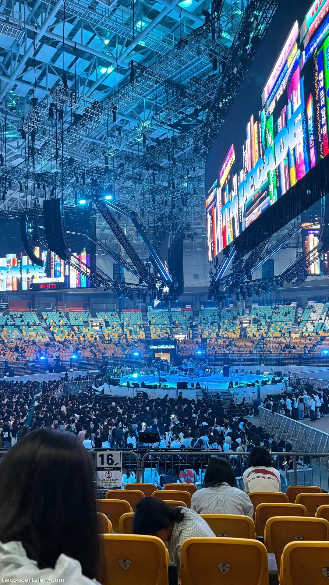 KSPO Dome 16 โซน แถว 19 ที่นั่ง 7 ภาพวิวที่นั่ง - DAY6 10th Anniversary Tour〈The DECADE〉FINALE in SEOUL