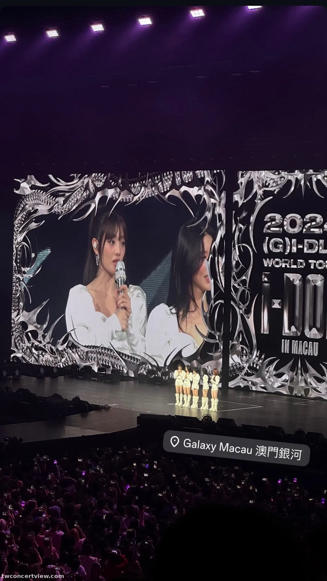 澳門銀河綜藝館 (Galaxy Arena) 112 區 W行排13號 視野照片 - (G)I-DLE WORLD TOUR [iDOL] IN MACAU