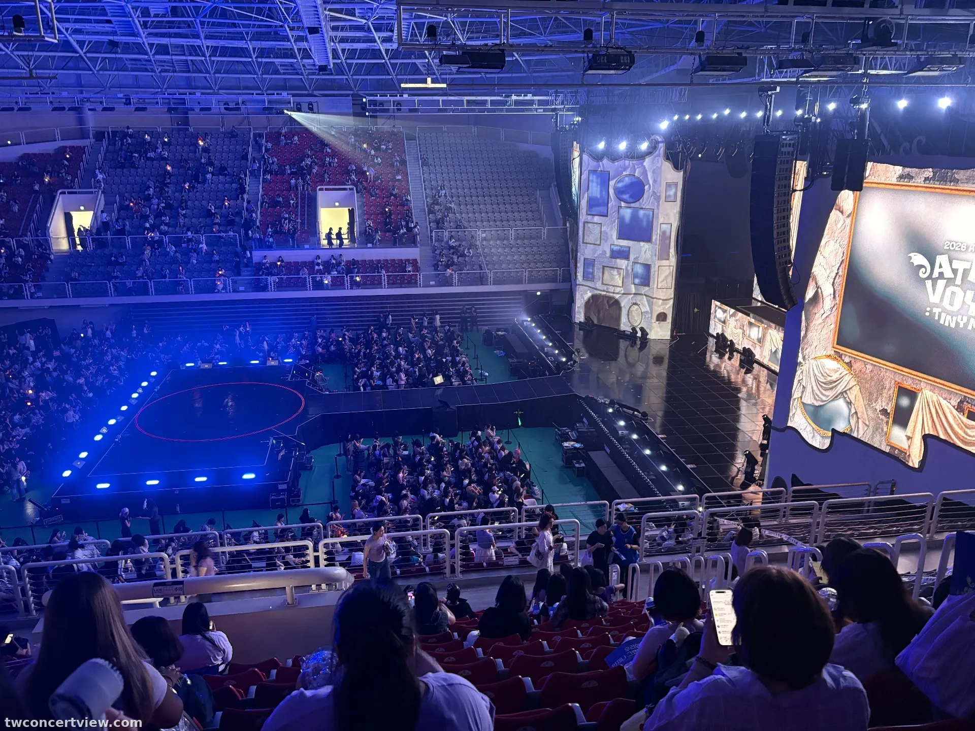 高麗大學化汀體育館（Tiger Dome） E 區 19排15號 視野照片 - 2026 ATEEZ FANMEETING ATINY'S VOYAGE : TINY MYSTERY