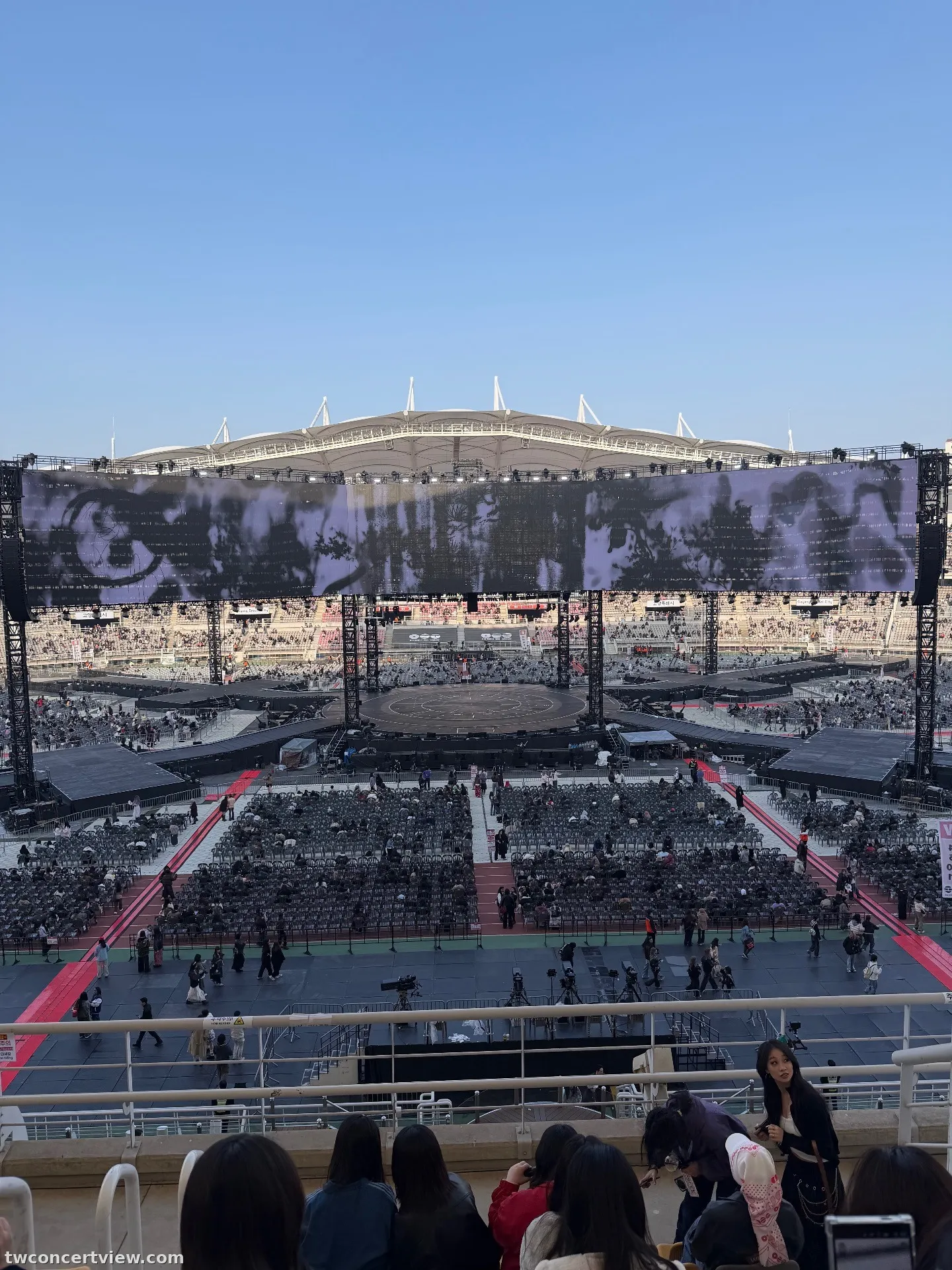 高陽體育館中央舞台 W6 區 7排4號 視野照片 - BTS WORLD TOUR 'ARIRANG' IN GOYANG