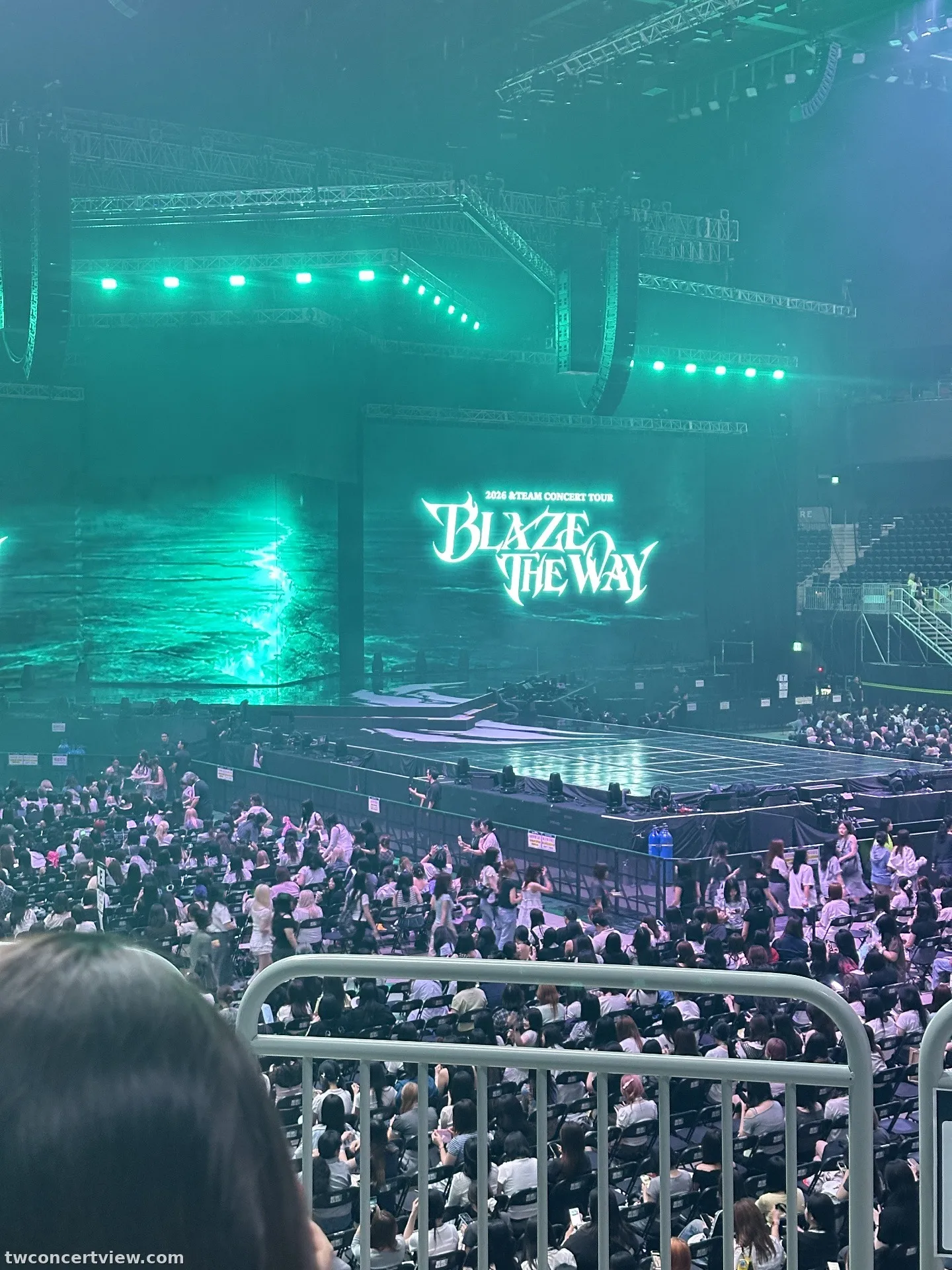 迎仕柏綜藝館 (Inspire Arena) 210 區 D排18號 視野照片 - &TEAM Blaze the way