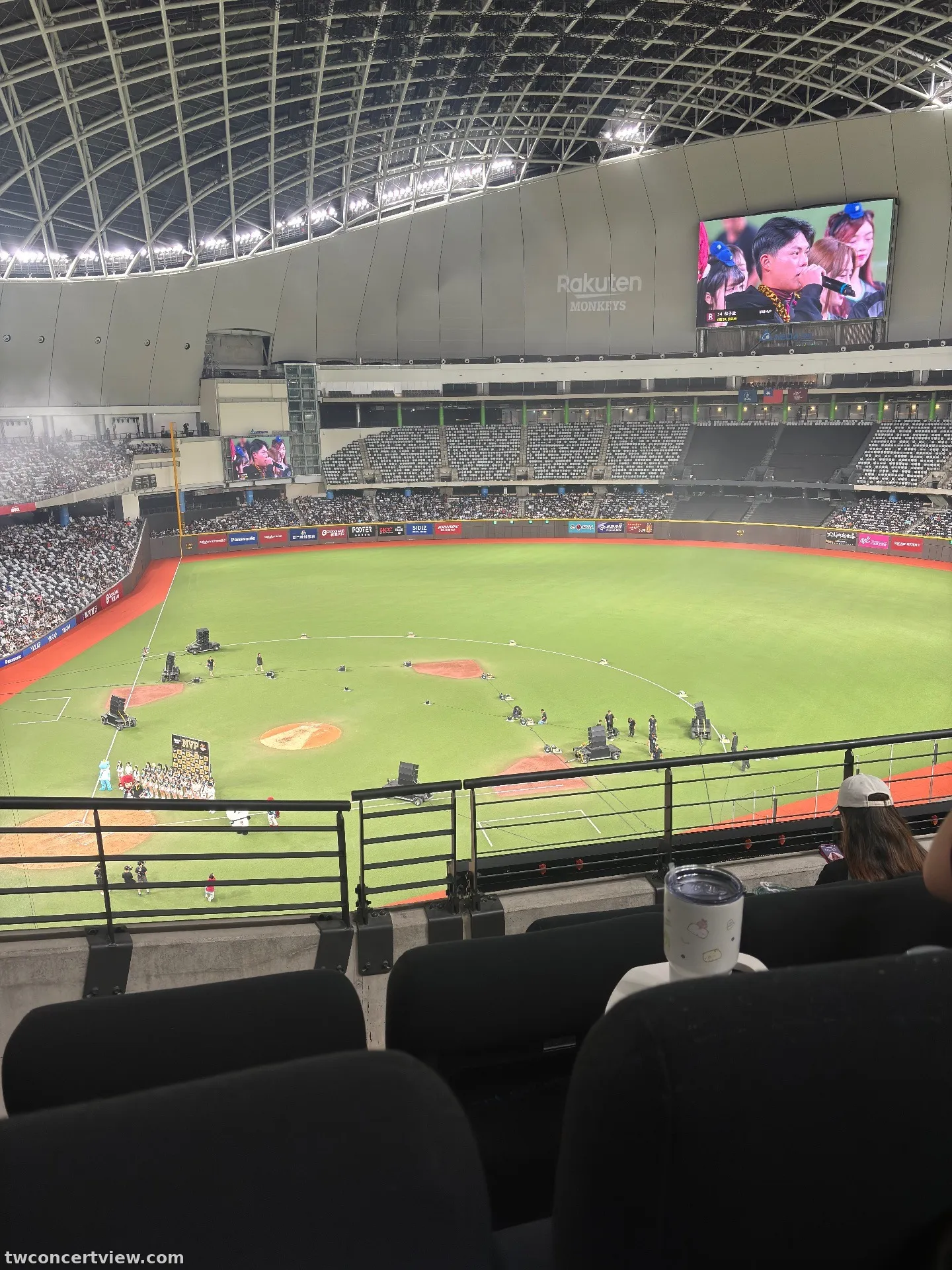 台北大巨蛋 球賽版本 304 區 3排10號 視野照片 - 中華職棒37年Rakuten主場例行賽 富邦-樂天
