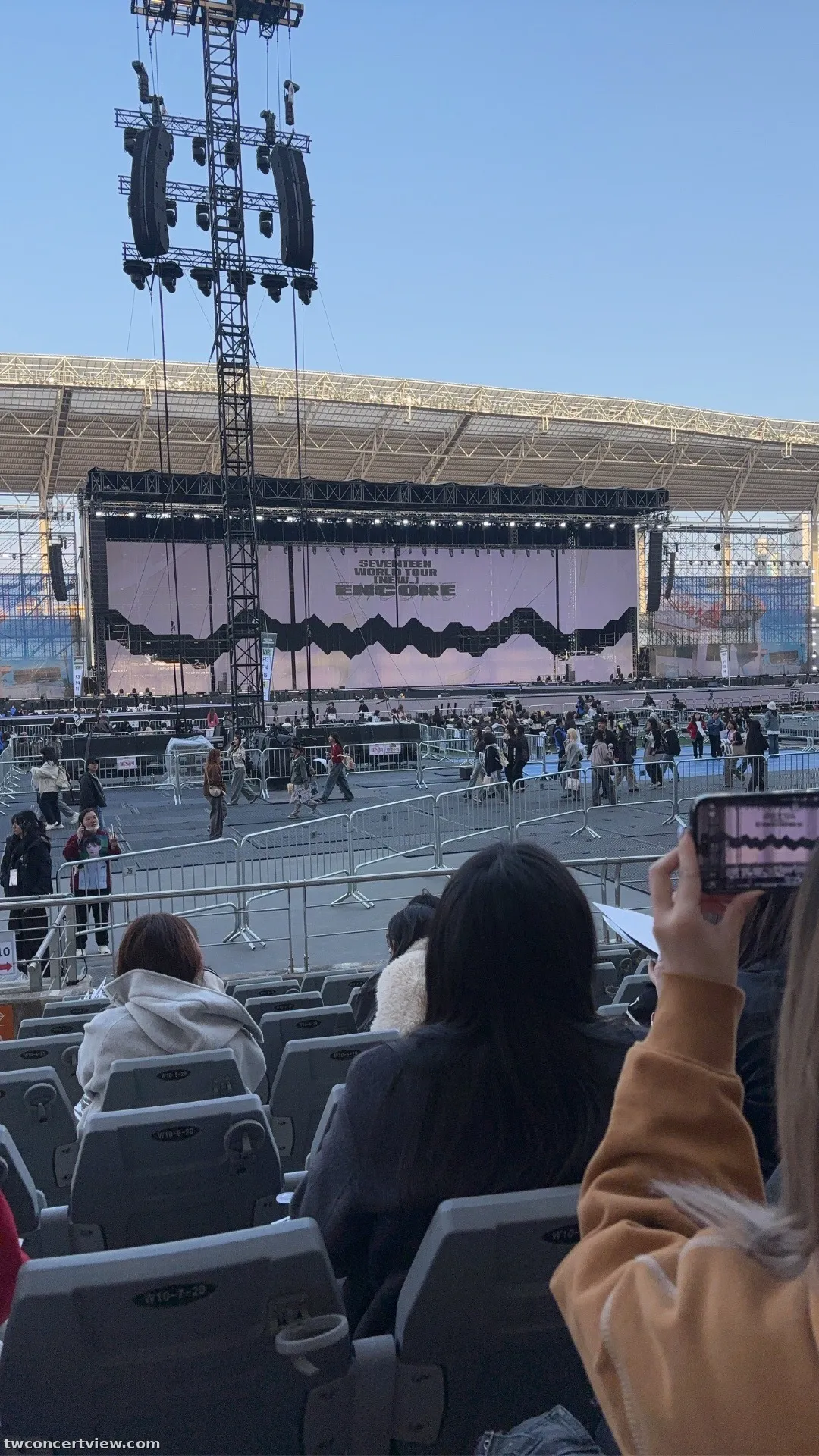 仁川亞運主體育場 W10 區 9排21號 視野照片 - SEVENTEEN NEW_encore