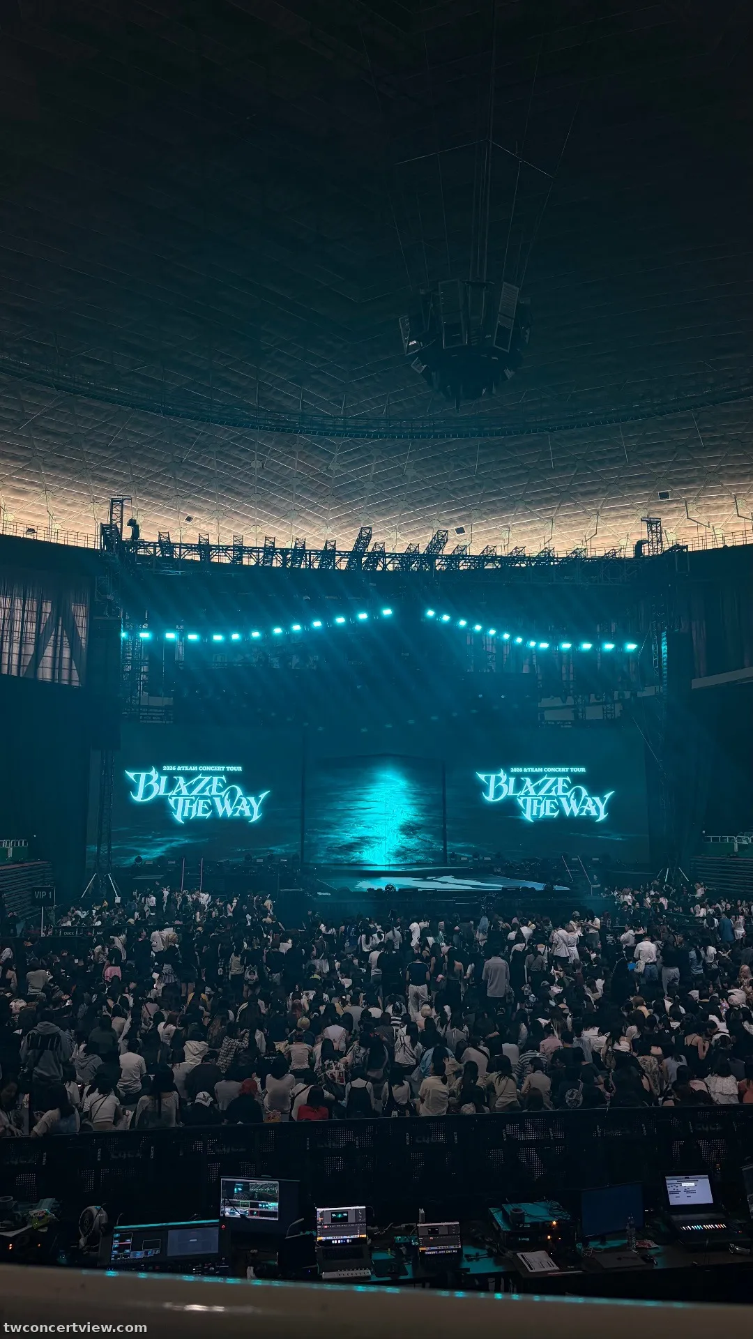 NTSU Arena (林口體育館) 파랑4B-1 구역 15열7번 좌석 시야 사진 - 2026 &TEAM CONCERT TOUR  'BLAZE THE WAY' IN TAIPEI