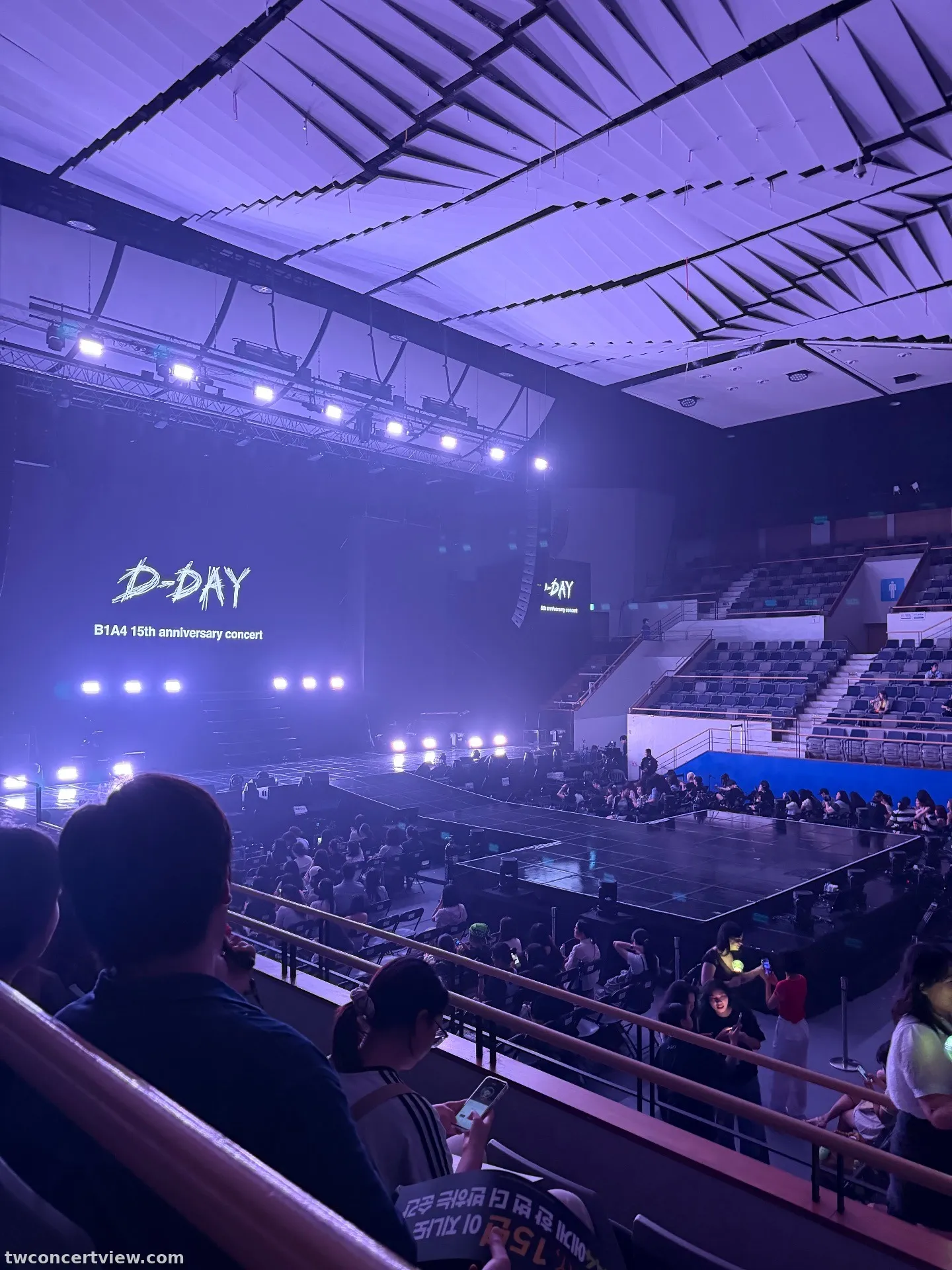 KBS Arena Hall A2 區 5排32號 視野照片 - B1A4 15週年
