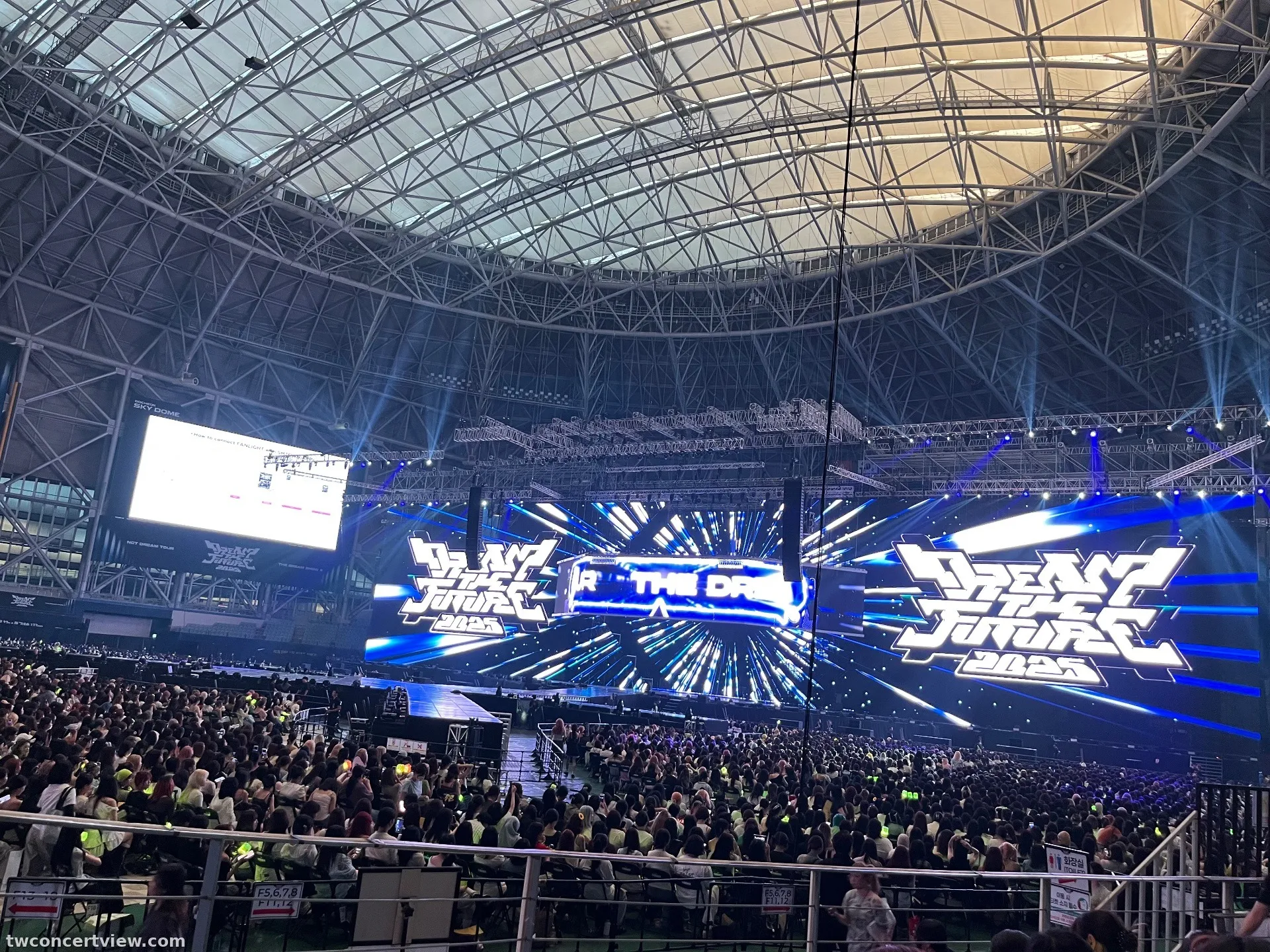 Gocheok Sky Dome 高尺天空巨蛋 106 區 E排14號 視野照片 - NCT DREAM TDS4 in Seoul