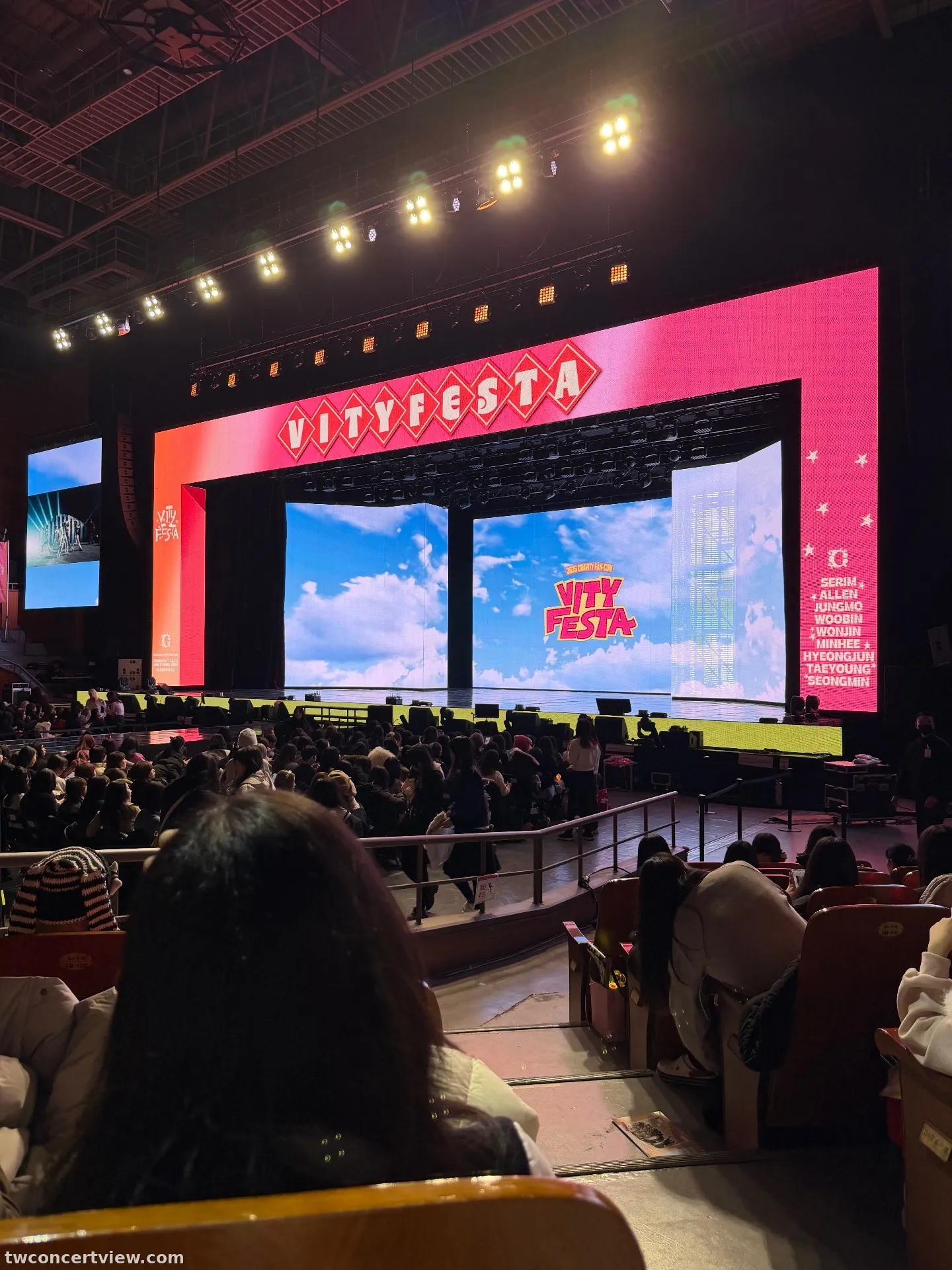 奧林匹克廳 (Olympic Hall) D1-B 區 9排11號 視野照片 - CRAVITY FAN-CON<VITY FESTA>