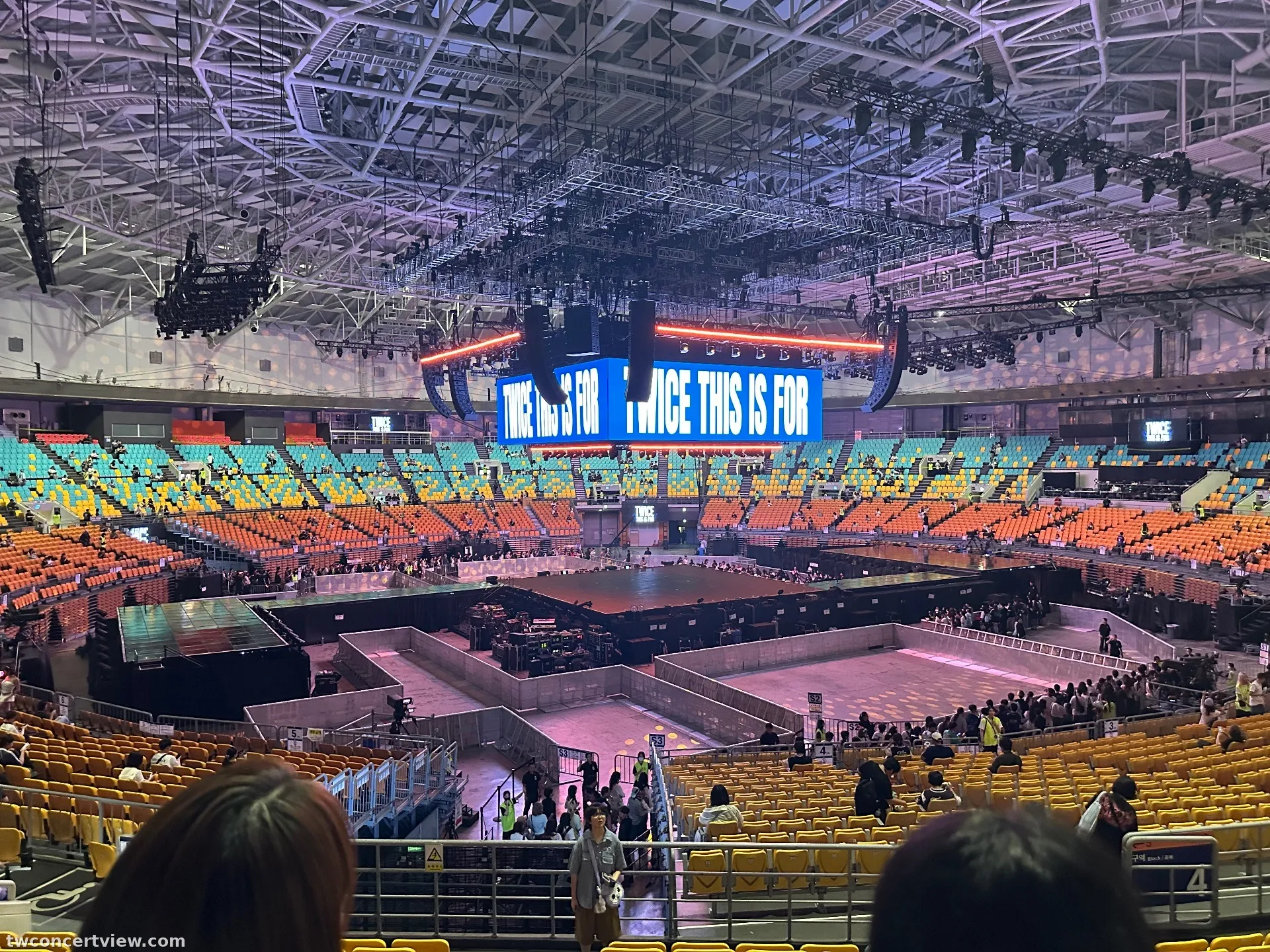 KSPO Dome 28 9列13番 座席からの眺め - TWICE <THIS IS FOR> WORLD TOUR FINALE in SEOUL