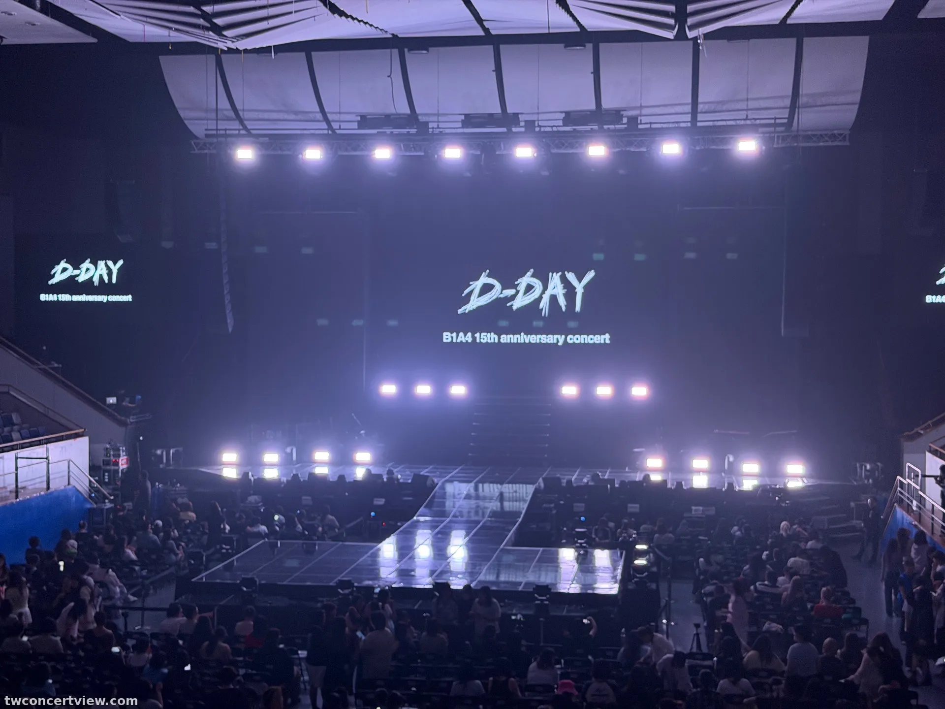 KBS Arena Hall D3 區 6排22號 視野照片 - B1A4 15週年