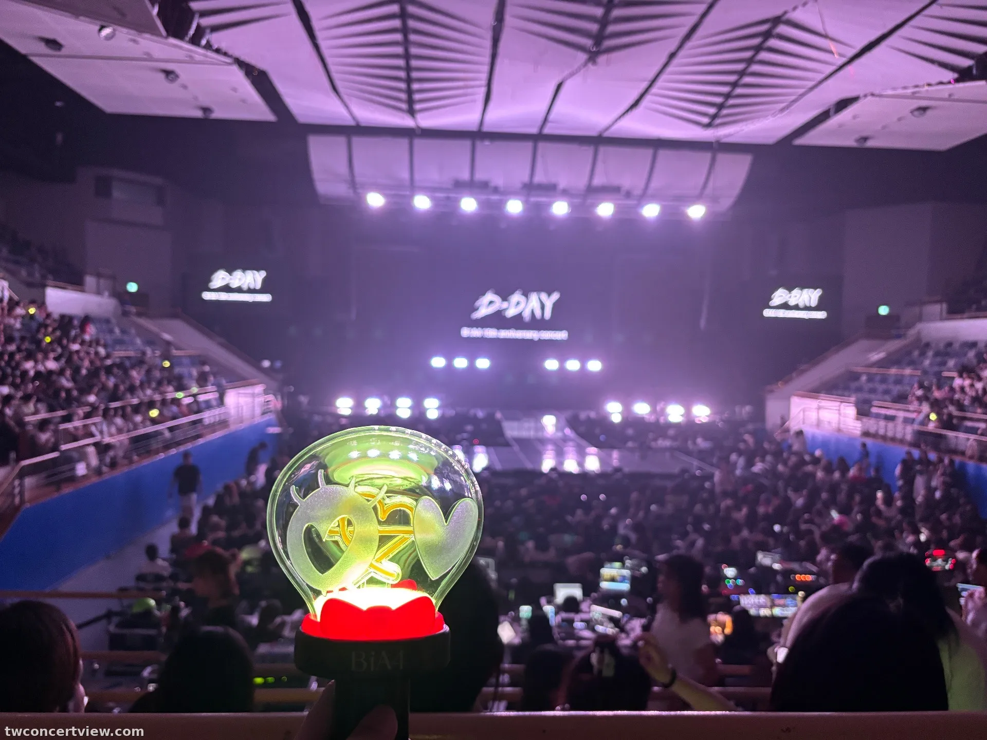 KBS Arena Hall E1 區 5排4號 視野照片 - B1A4 15週年