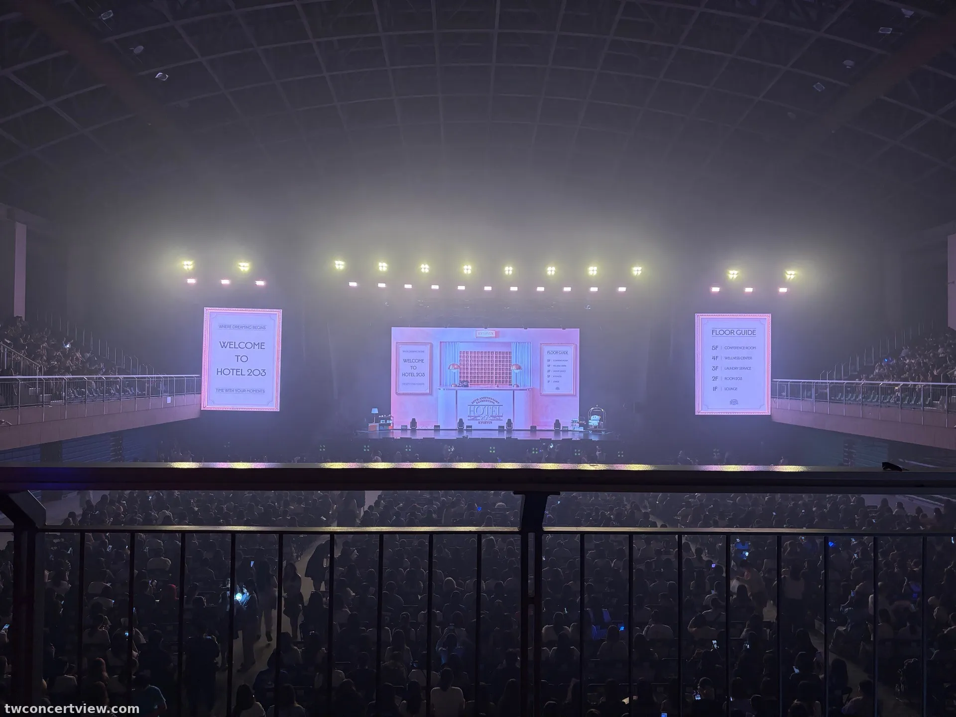 天母體育館 M2 區 2排5號 視野照片 - KYUHYUN 20th Anniversary Fanmeeting ＜Hotel 203＞ IN TAIPEI