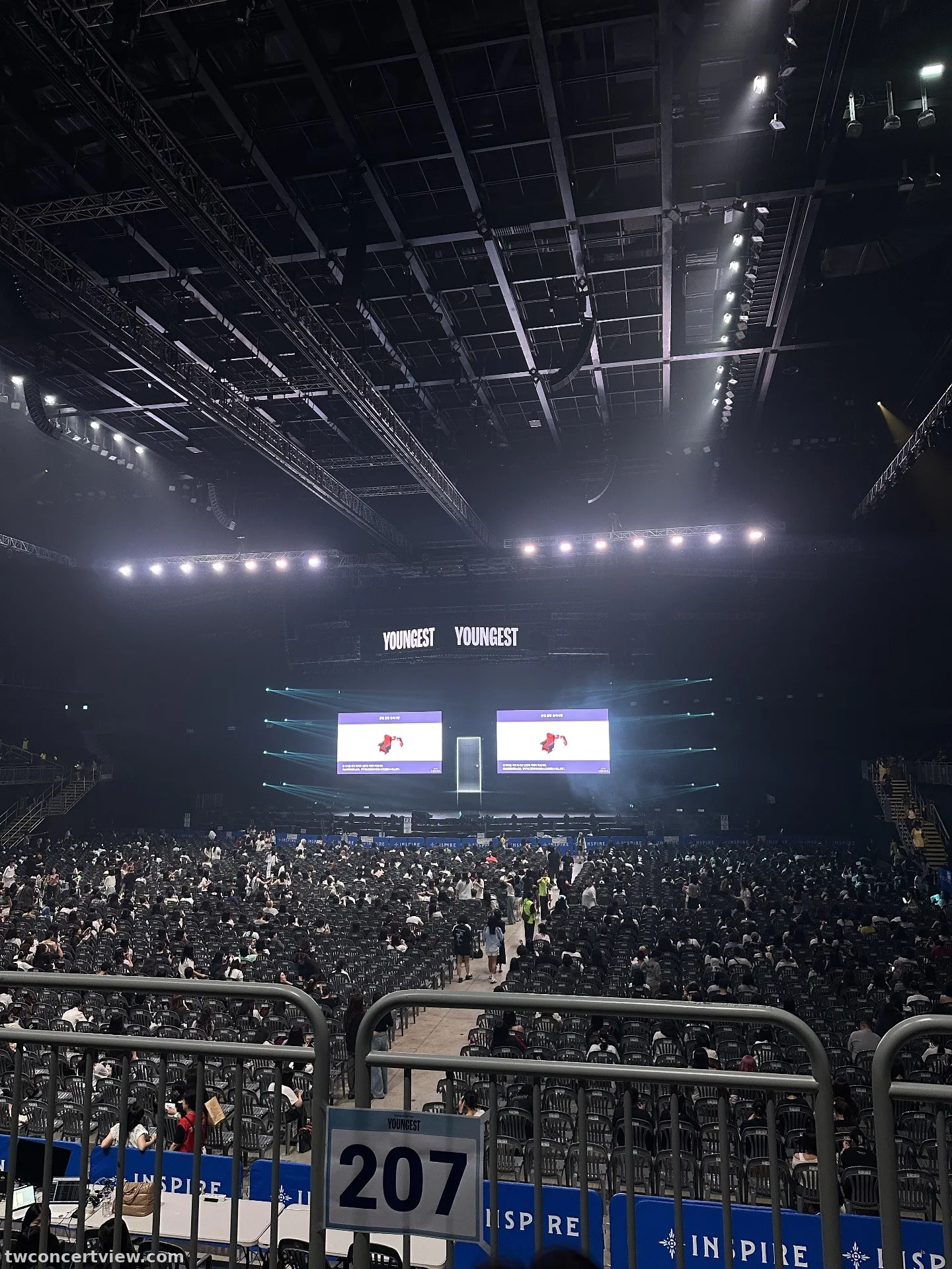 迎仕柏綜藝館 (Inspire Arena) 207 區 C排10號 視野照片 - Young K Solo Tour 〈YOUNGEST〉 in INCHEON