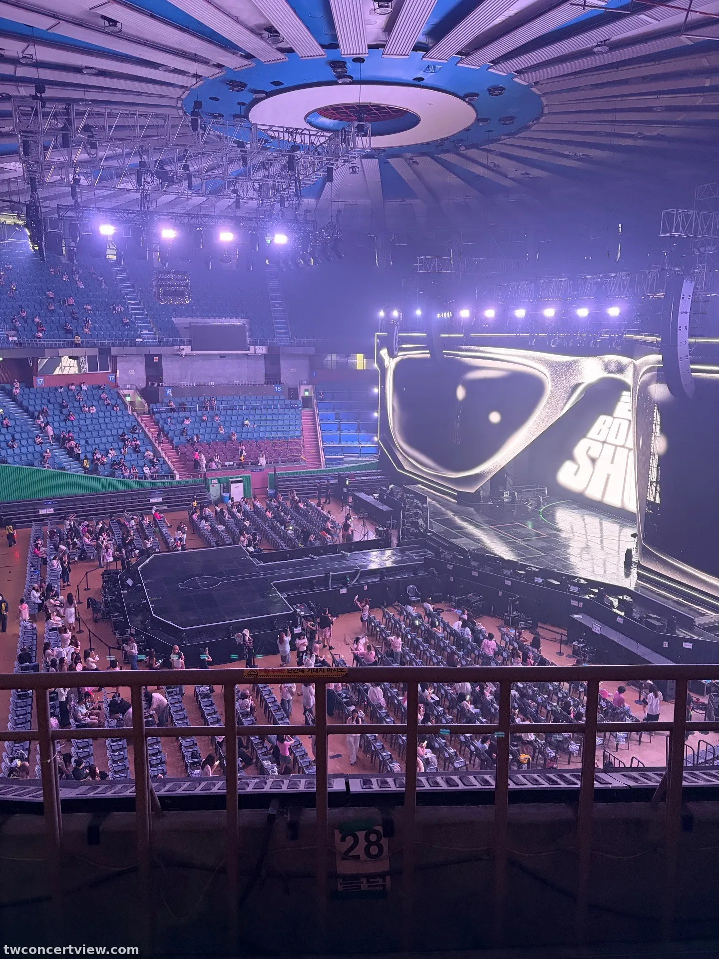 Jamsil Indoor Stadium 蠶室室內體育館 28 區 3排14號 視野照片 - 吉BOARD SHOW