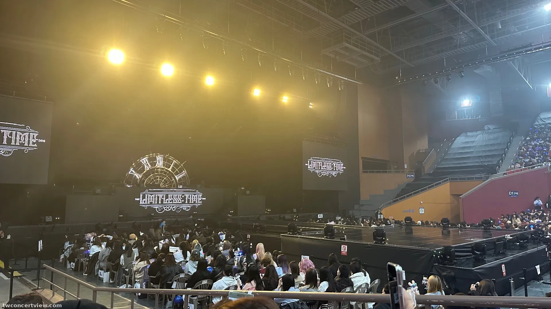 Olympic Hall B1-B โซน แถว 9 ที่นั่ง 15 ภาพวิวที่นั่ง - EUNHYUK LIVE TOUR 2025 -Limitless: Time- Special in SEOUL
